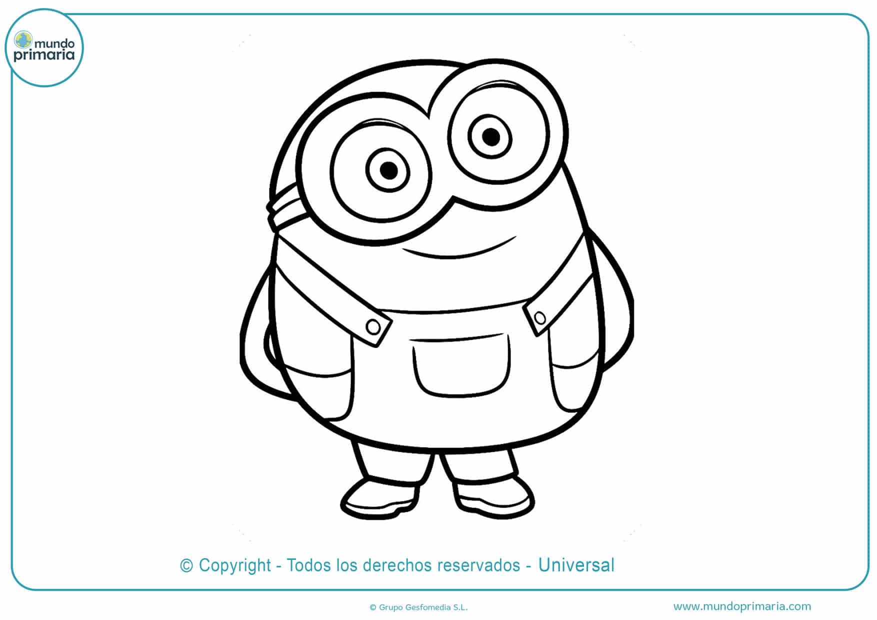 dibujos para colorear de los minions para imprimir