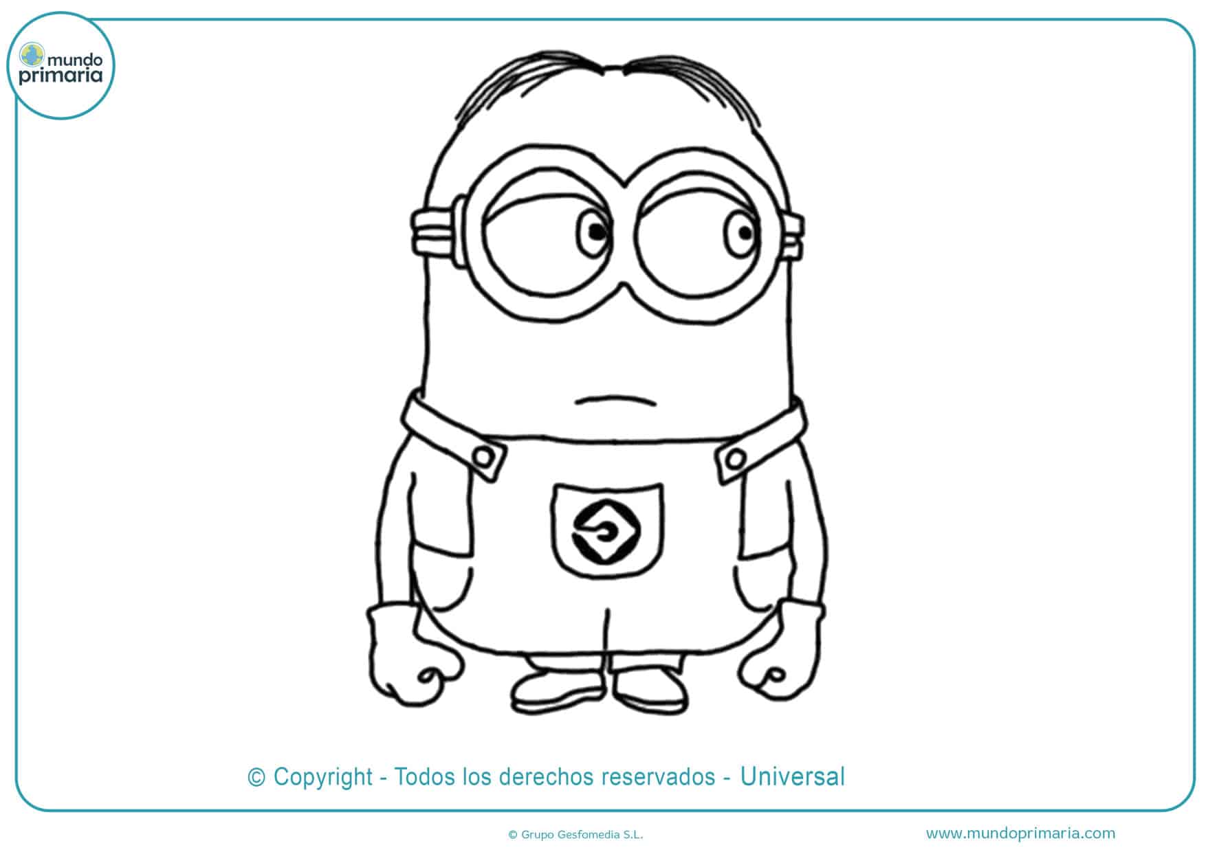 Dibujos de Minions para Colorear (Imprimir para Dibujar)