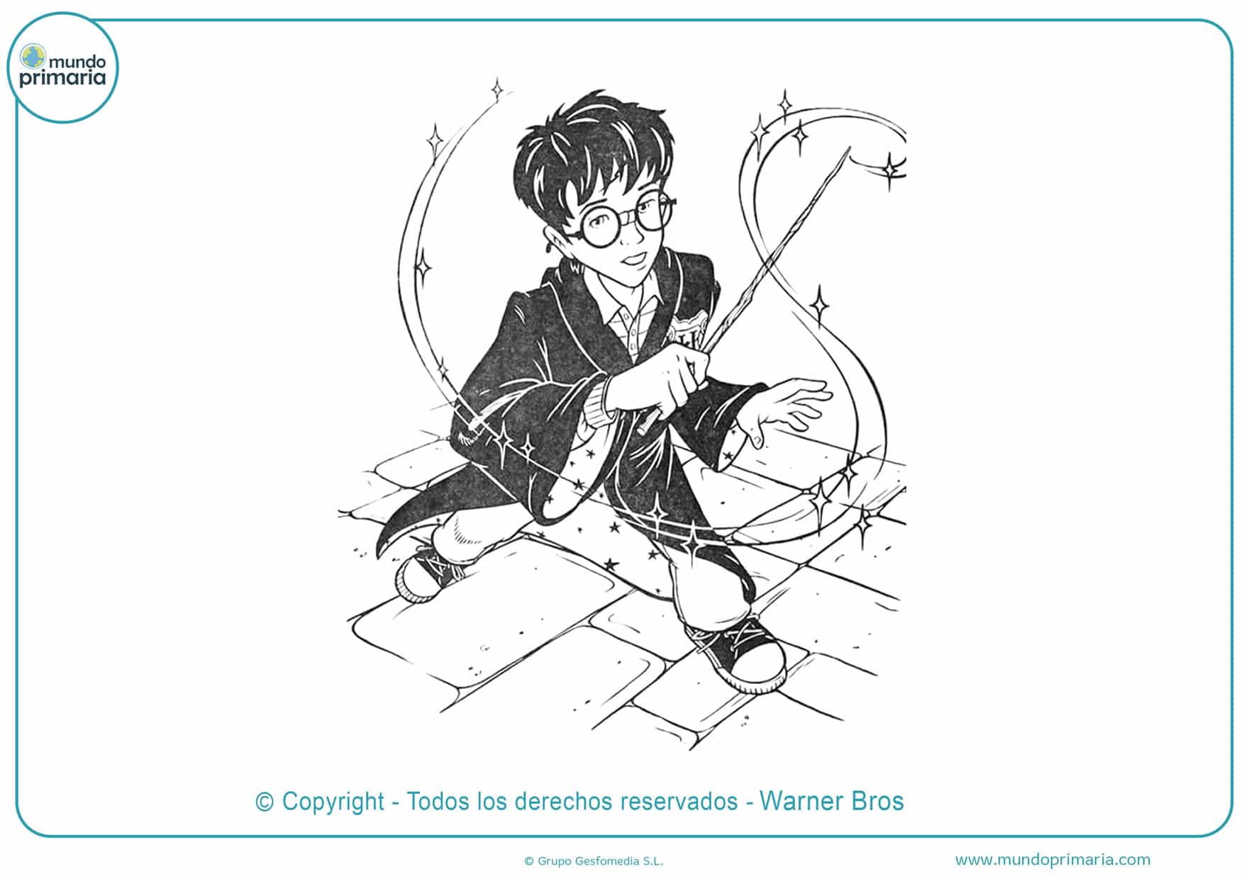 dibujos para colorear de harry potter hechizos
