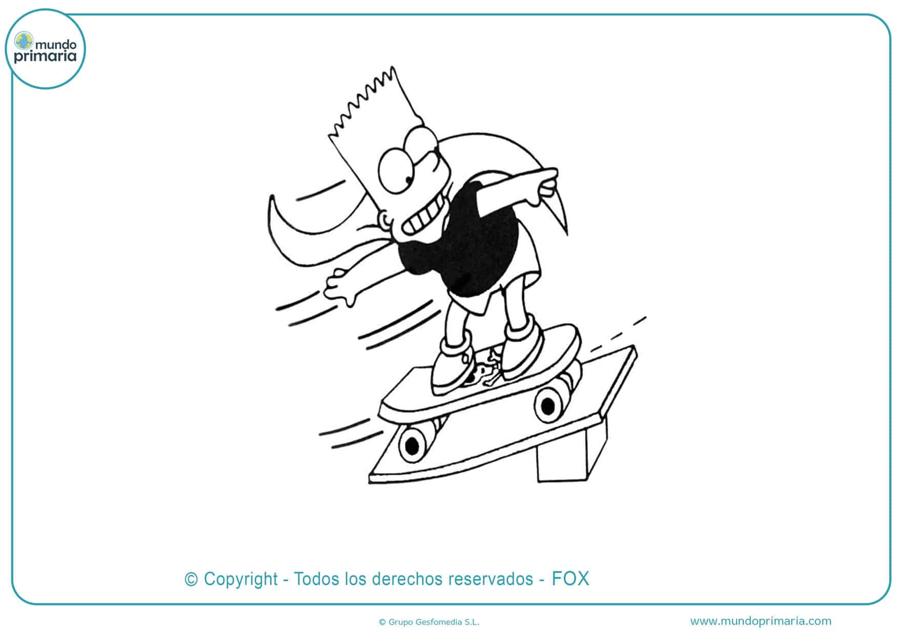 dibujos para colorear de los simpson gratis
