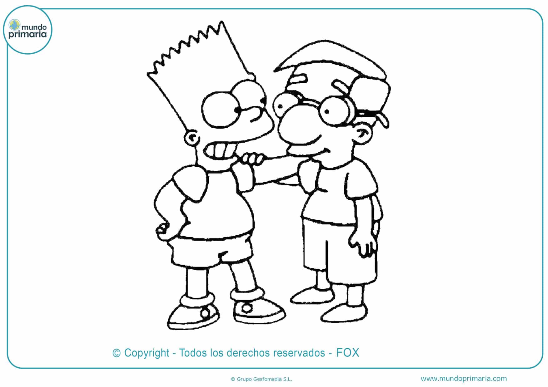 Dibujos De Los Simpson Para Colorear Faciles De Imprimir