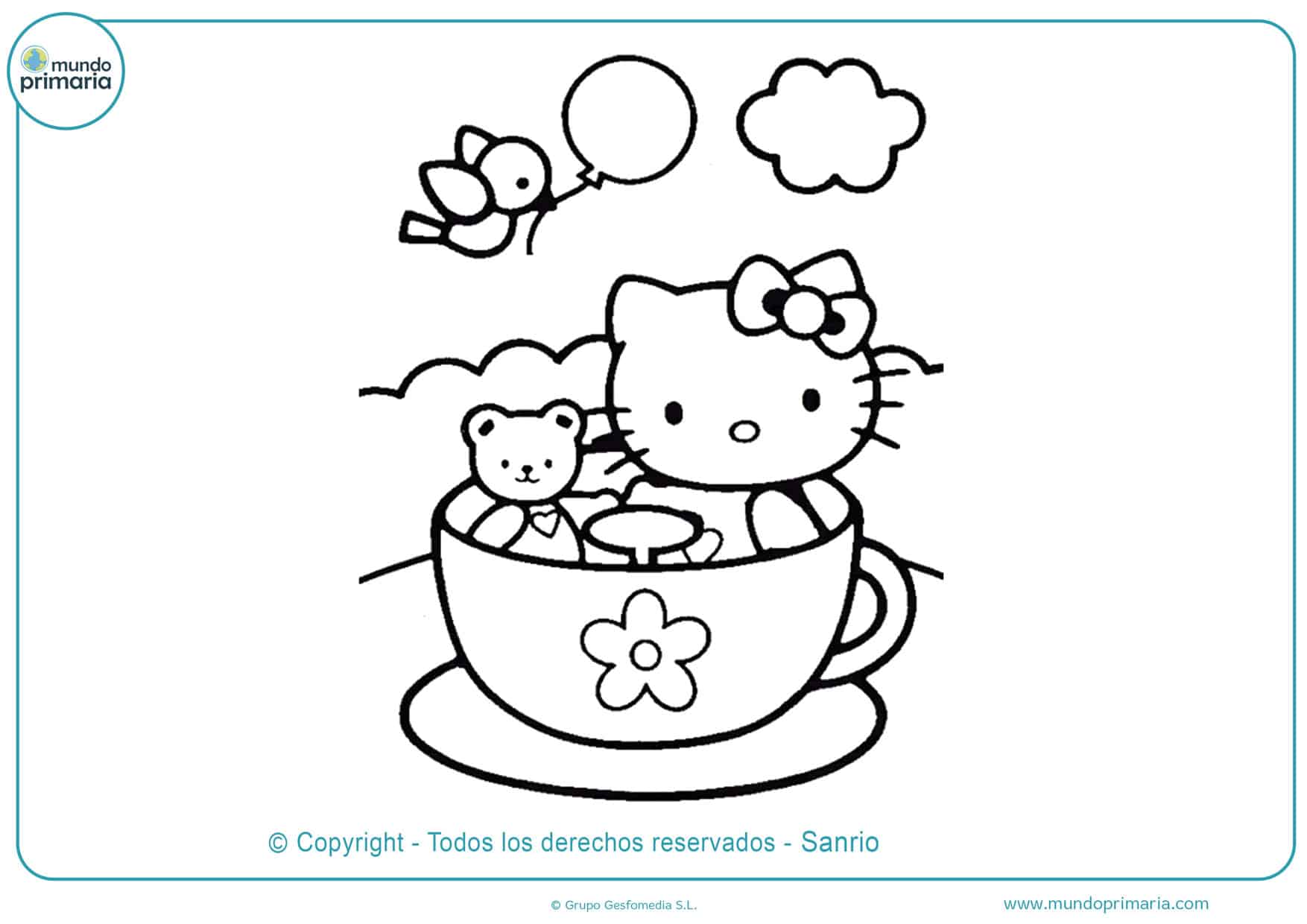 hello kitty para colorear online