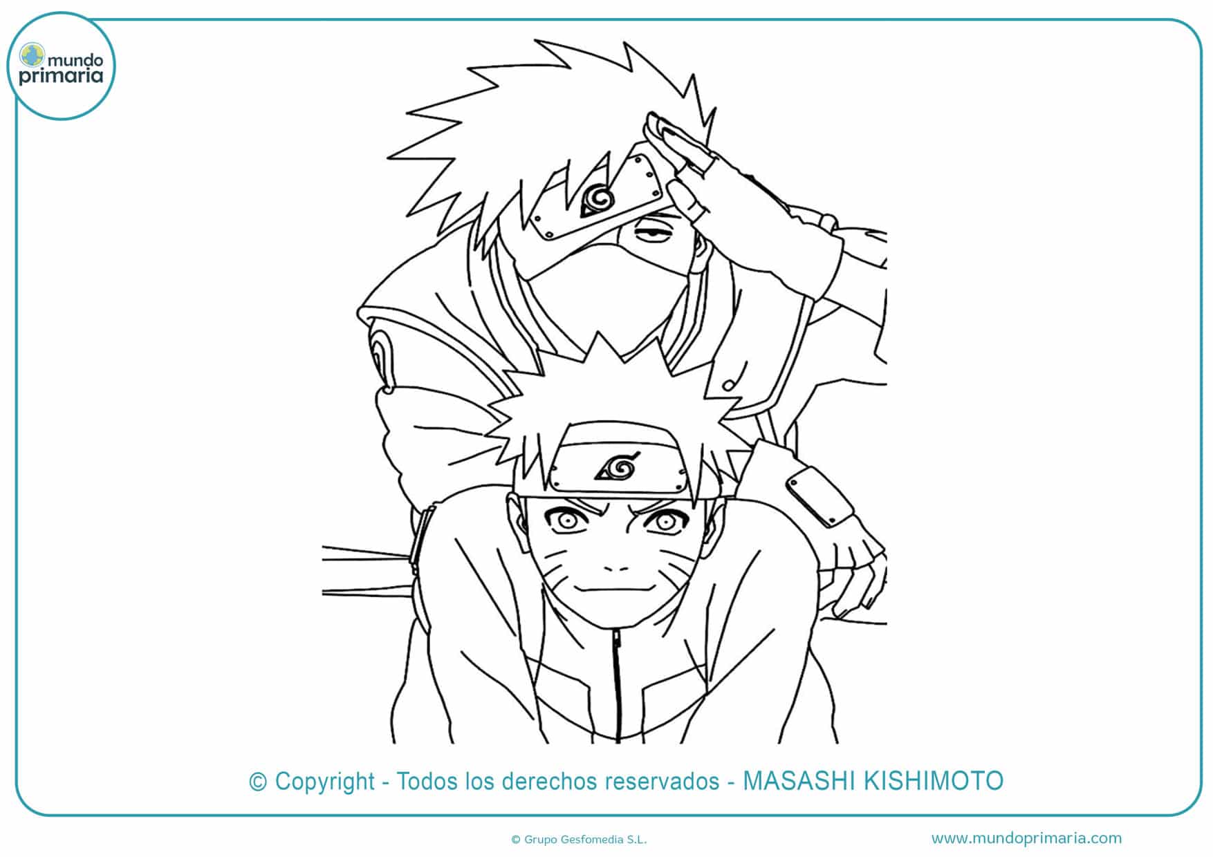 ▷ Dibujos de Naruto para Colorear listos para Imprimir