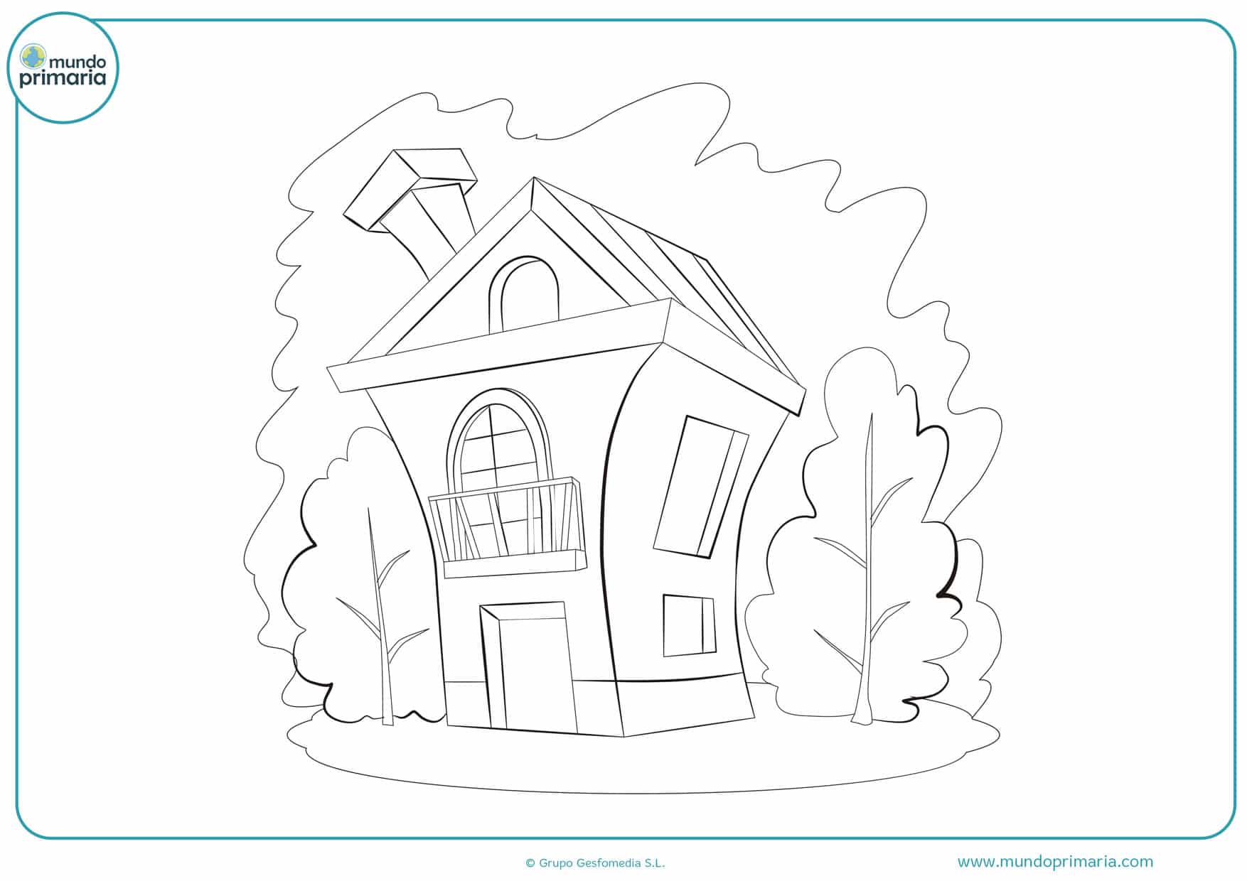 casa para colorear