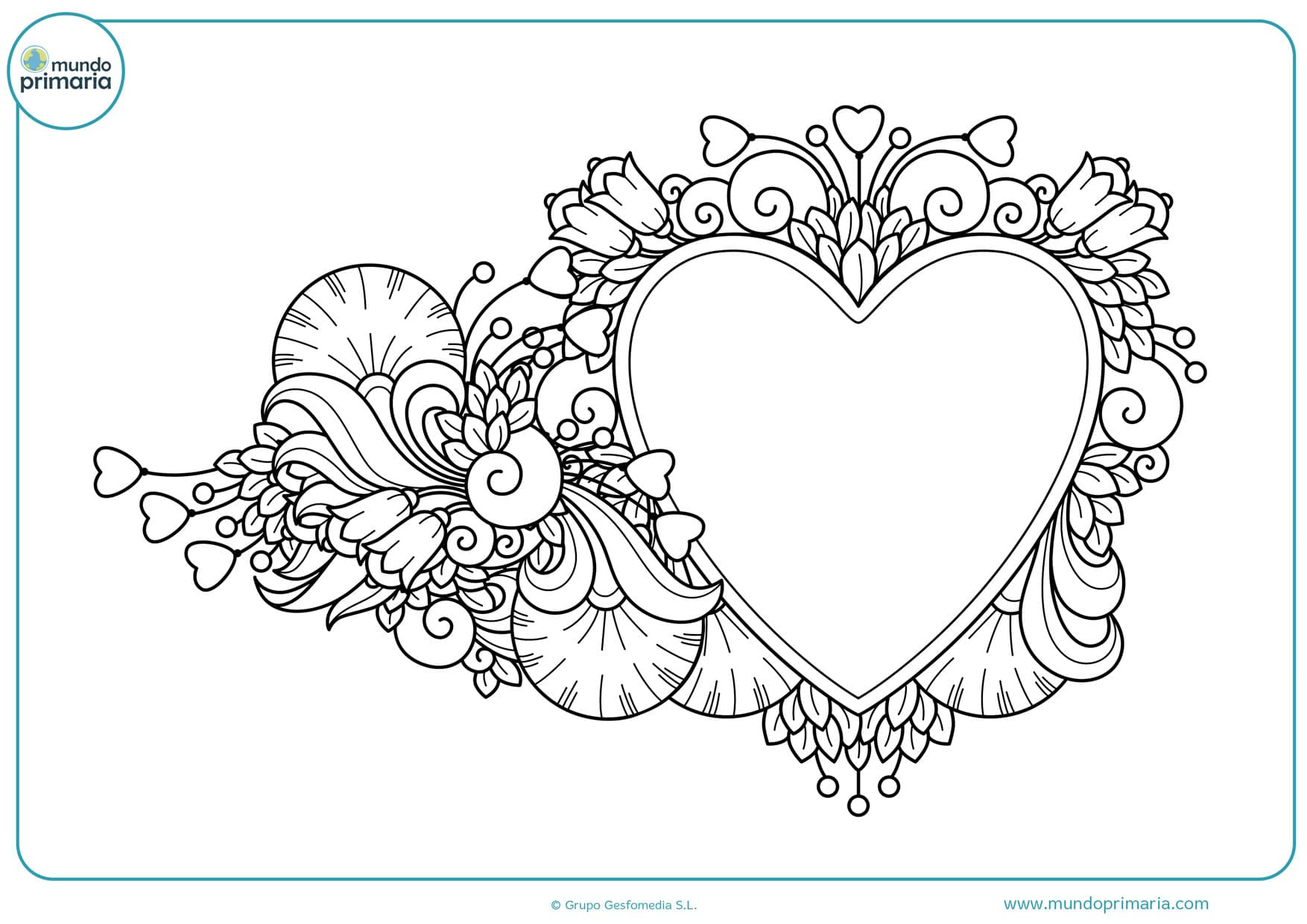 ▷ DIBUJOS DE CORAZONES ❤️ Descargar e Imprimir