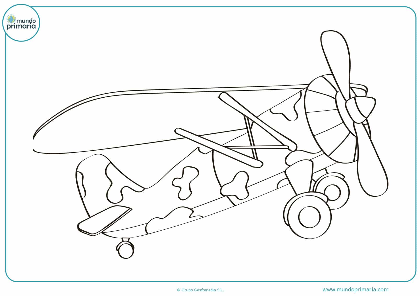 dibujos de aviones militares para pintar