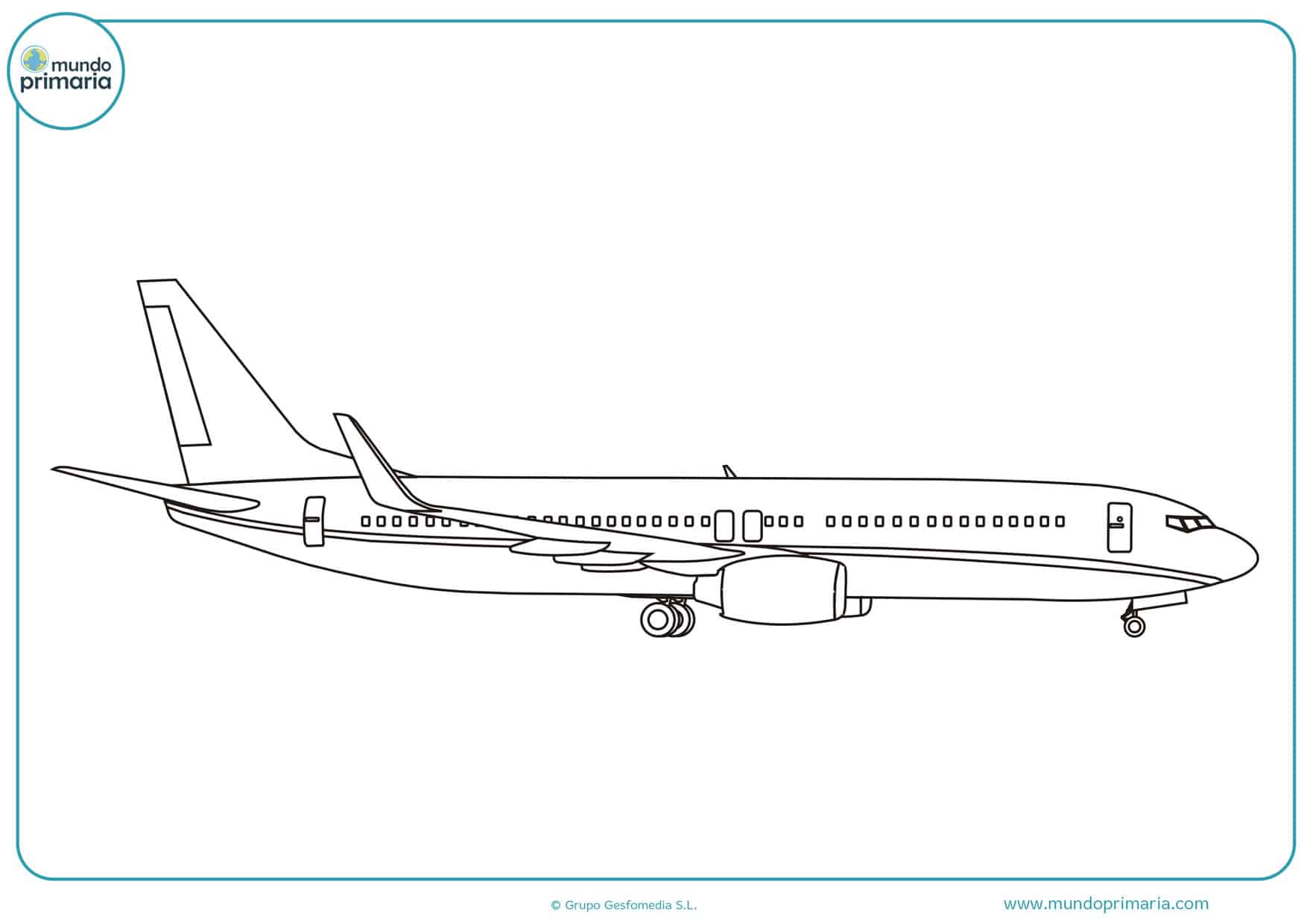 dibujos de aviones para colorear