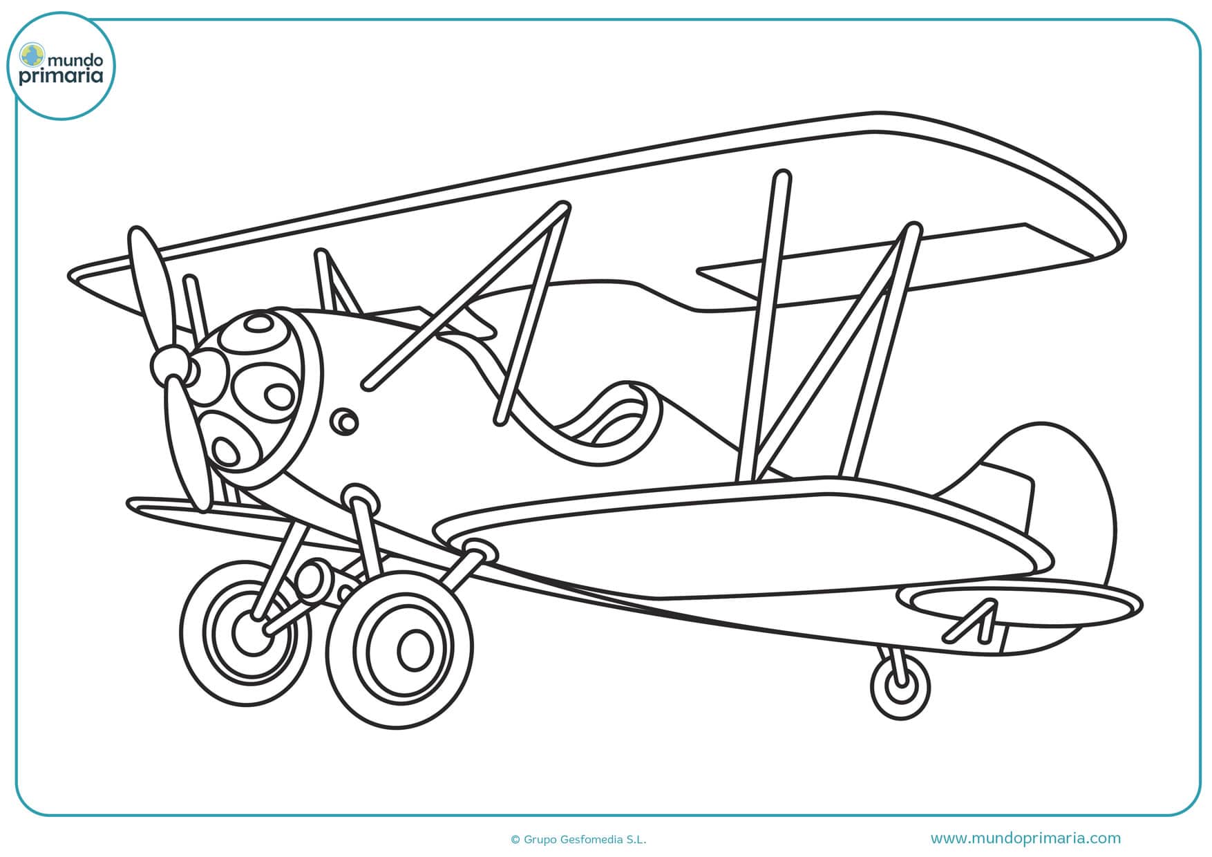 dibujos de avionetas para colorear