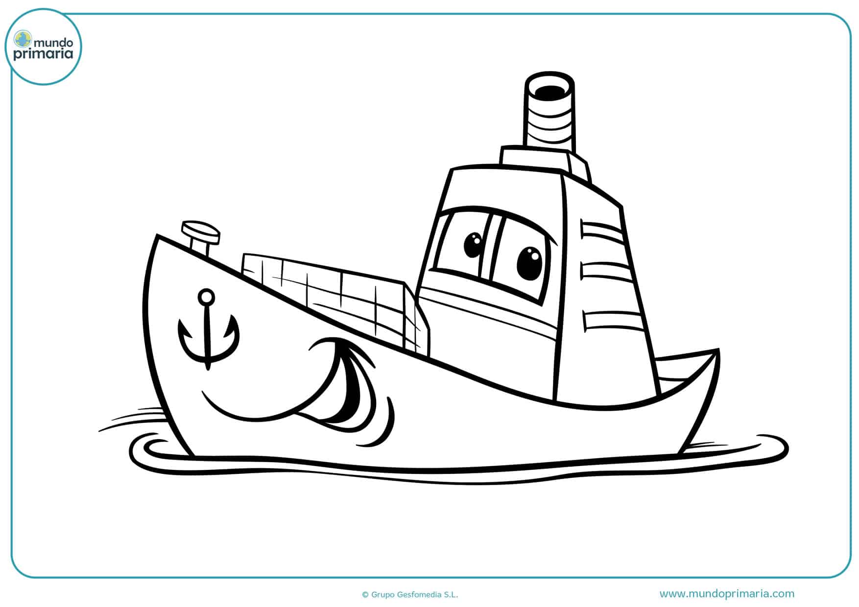 dibujos de barcos para colorear