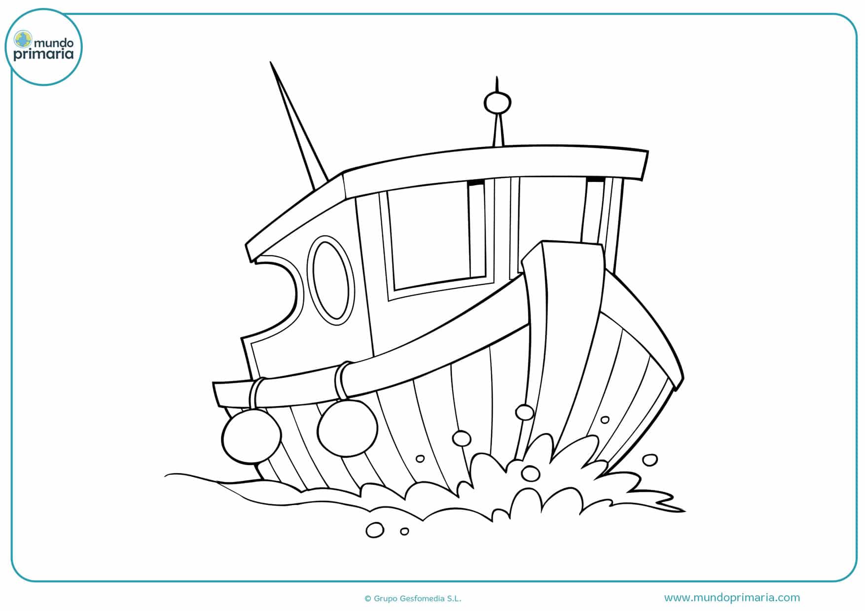 dibujos de barcos vikingos para colorear