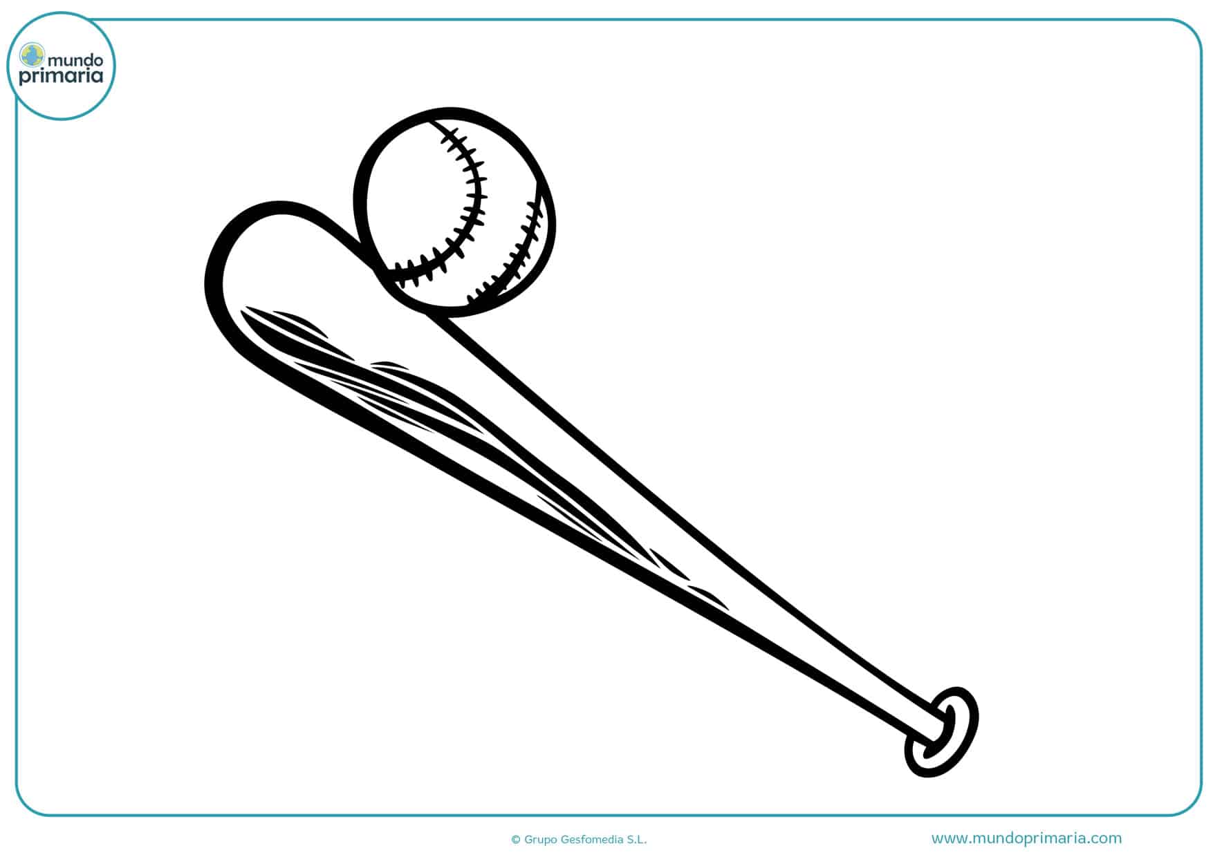 dibujos de bates de béisbol para colorear