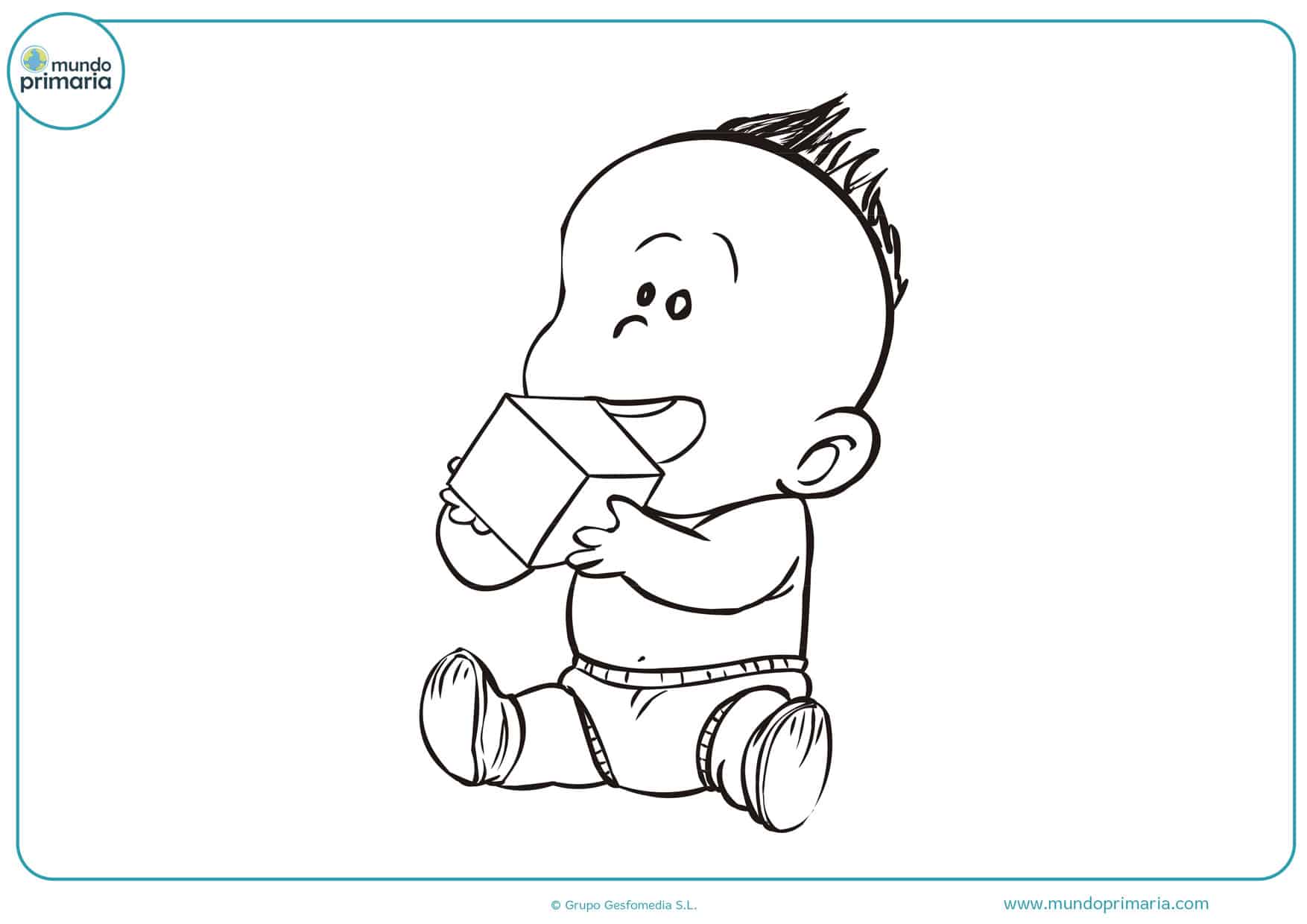 dibujos de bebes recién nacidos para colorear