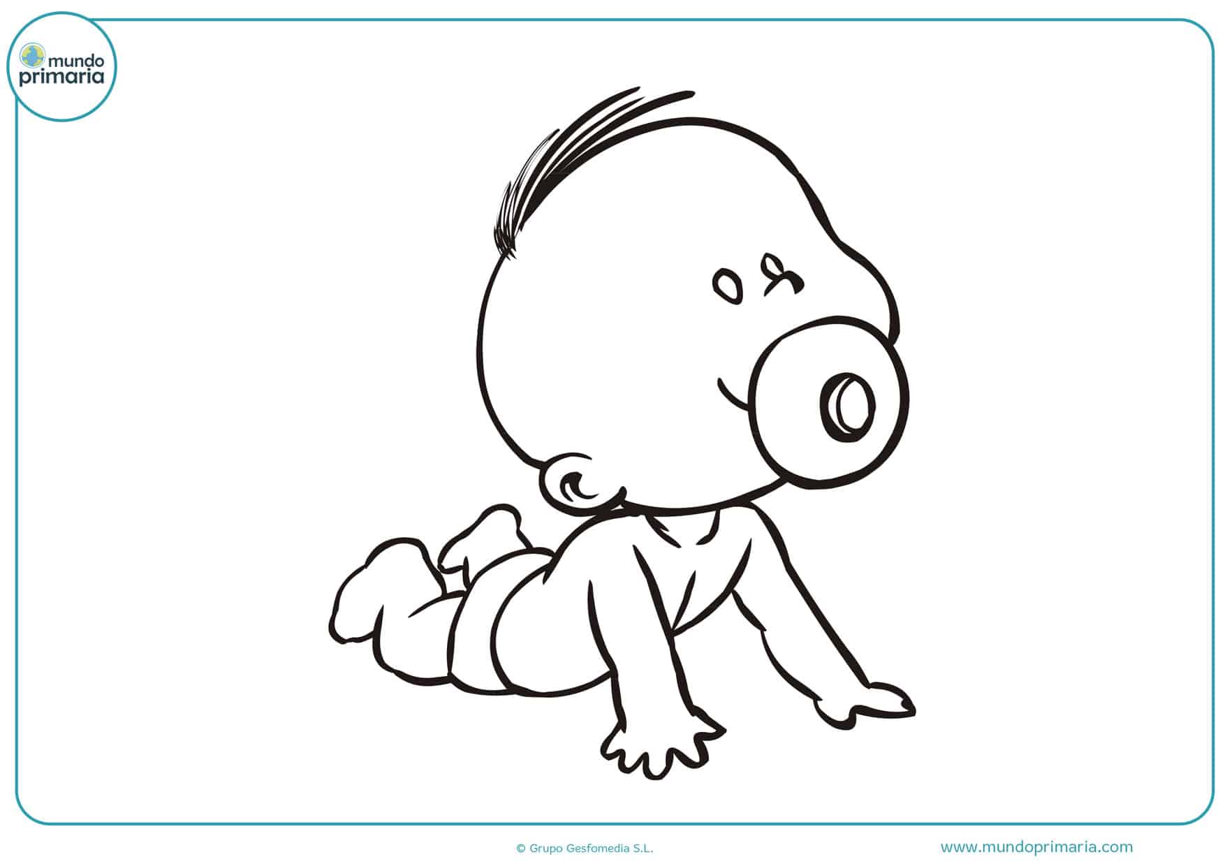 Dibujos de Bebés para Colorear (También Recién Nacidos)