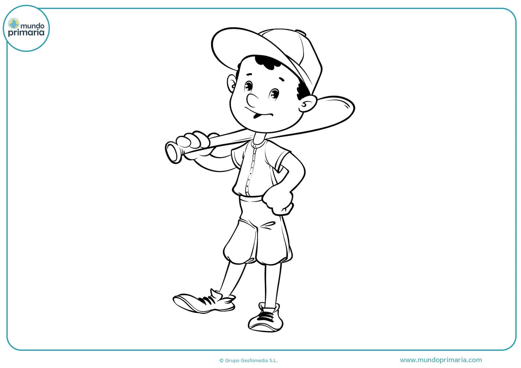 dibujos de béisbol para colorear
