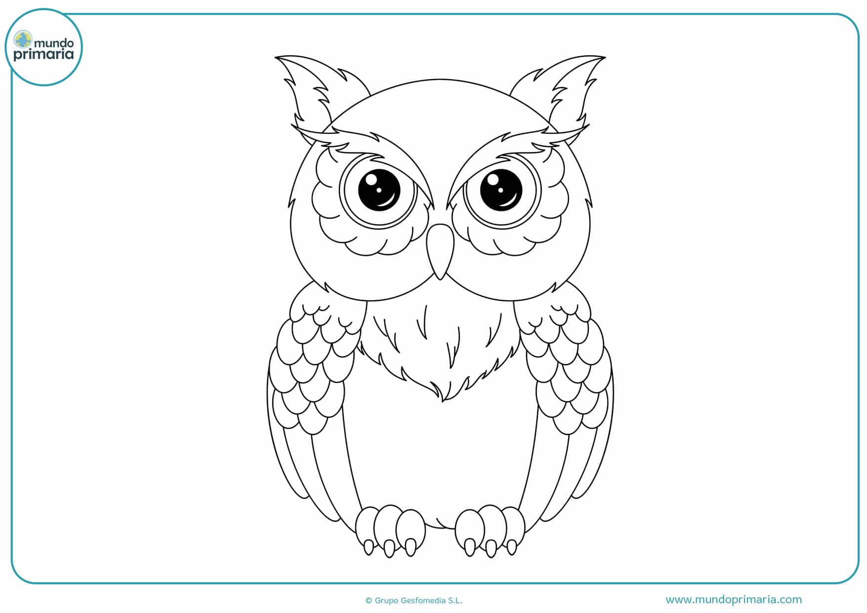 ▷ Dibujos de Búhos para Colorear 【Imprimir y Pintar】