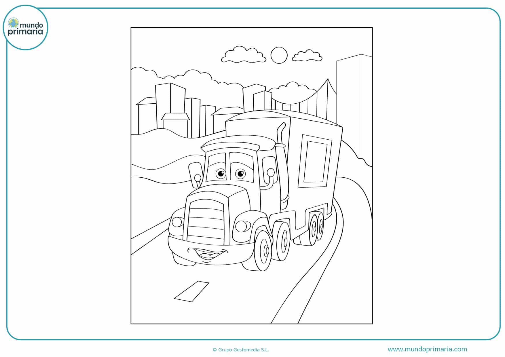 dibujos de camiones para colorear