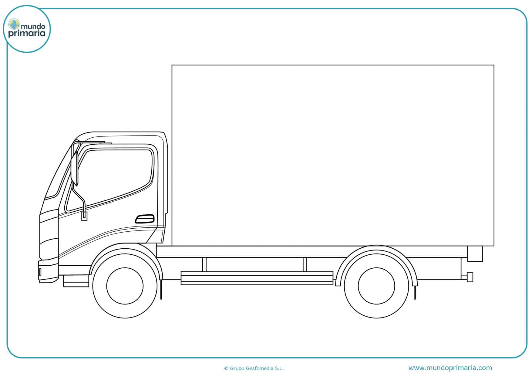 dibujos de camiones scania para colorear