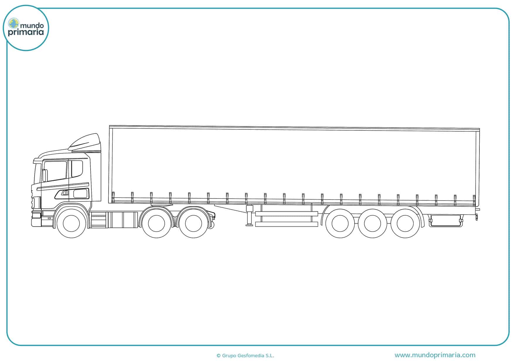 dibujos de camiones volvo para colorear