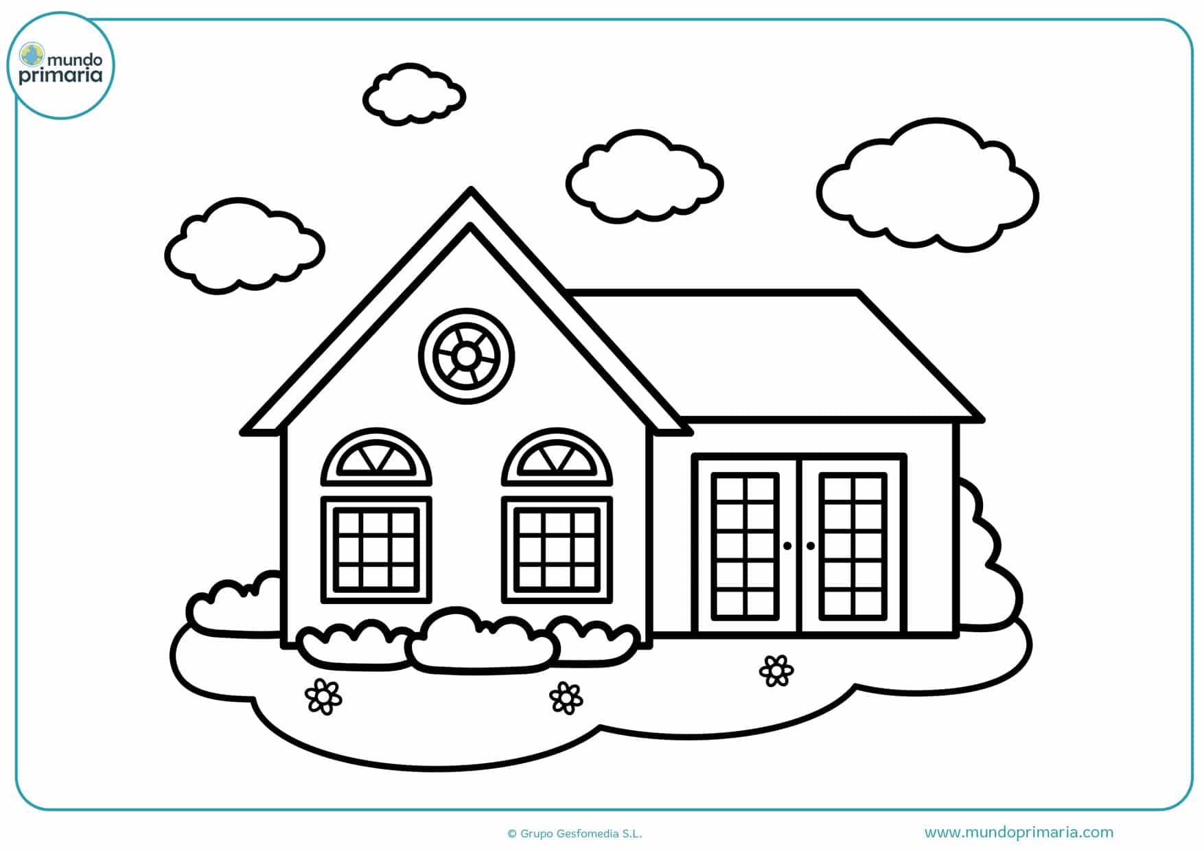Dibujos de casas para colorear - Mundo Primaria