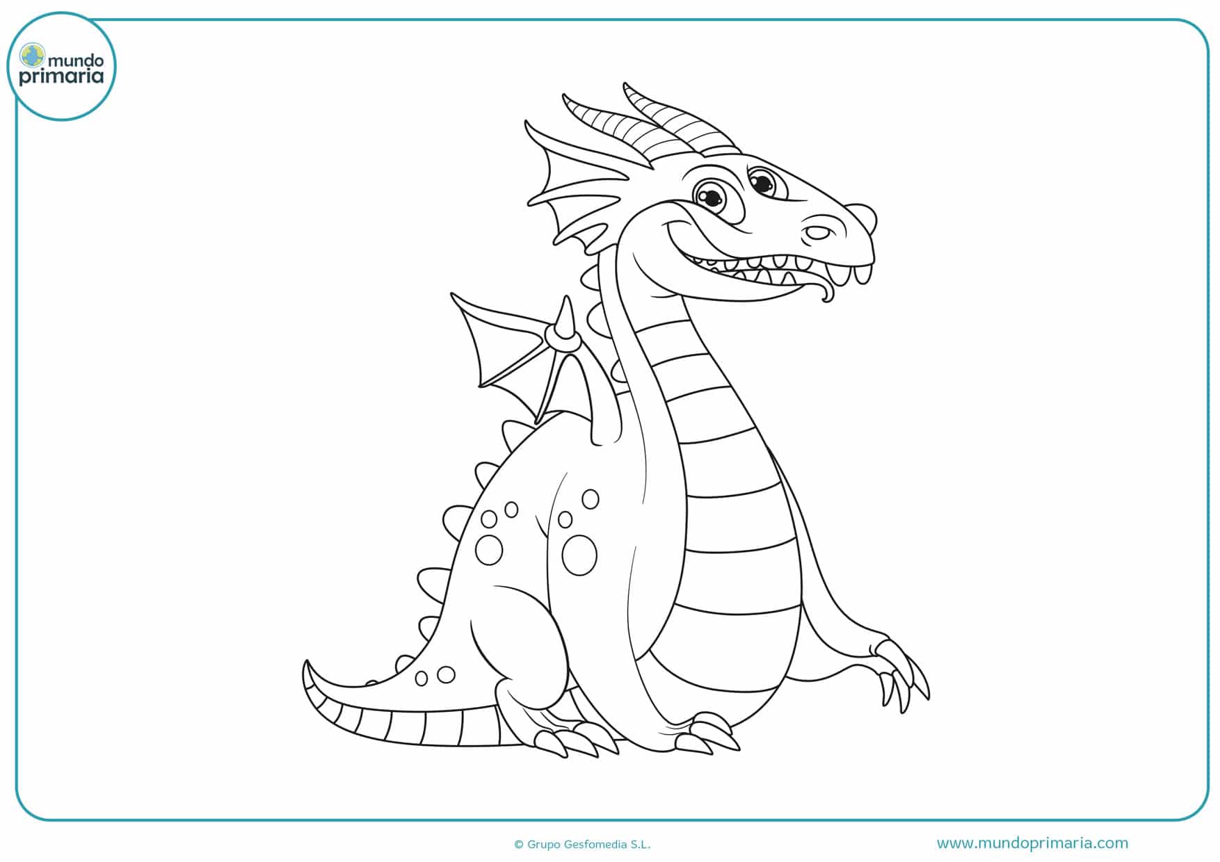 dibujos de dragones para colorear difíciles