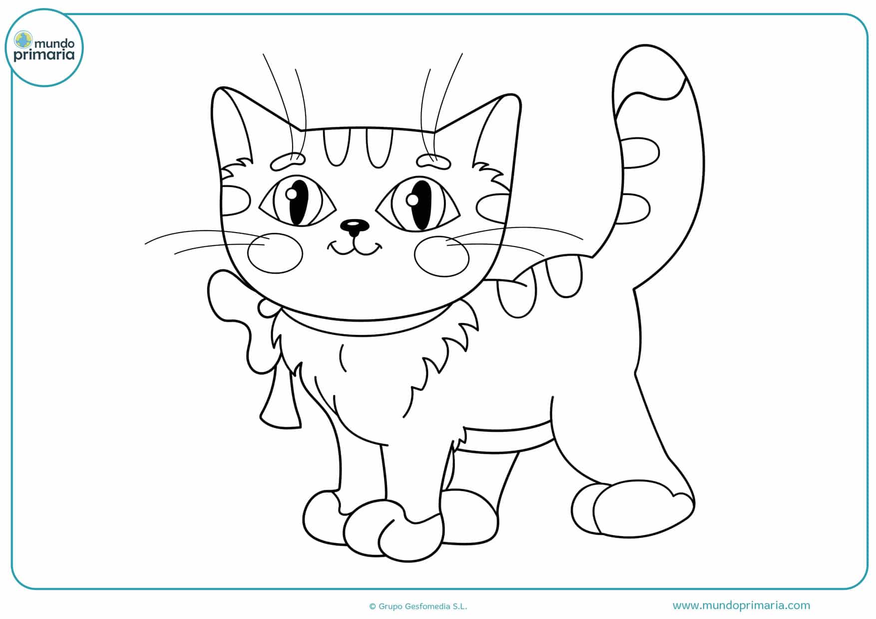 dibujos de gatos para colorear gratis