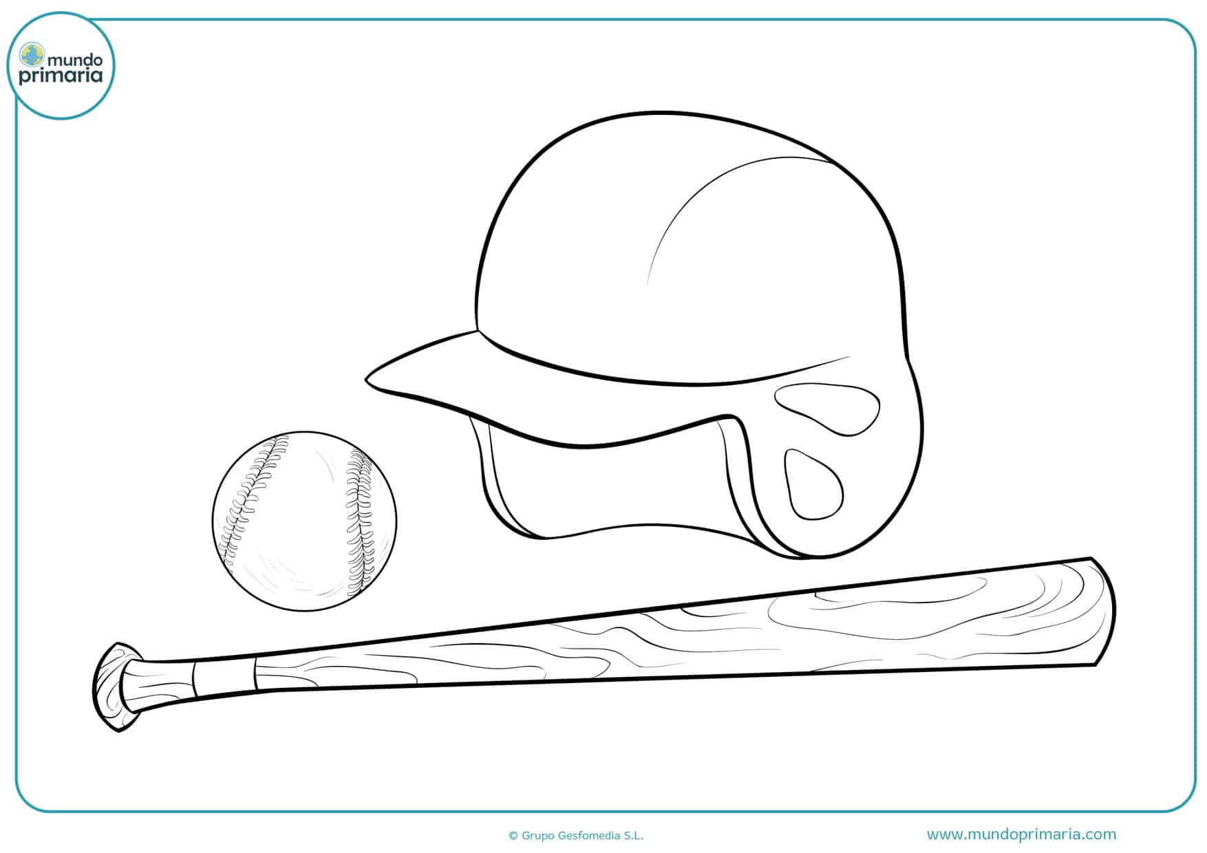 Dibujos de Béisbol para Colorear 【Descargar e Imprimir】