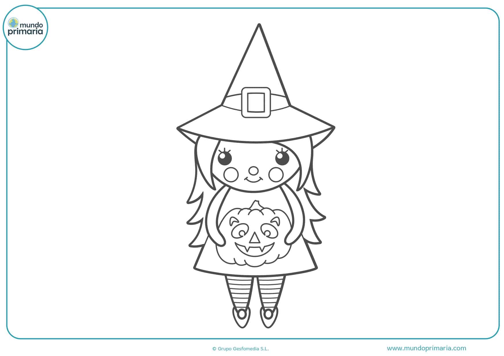 dibujos de halloween para colorear brujas