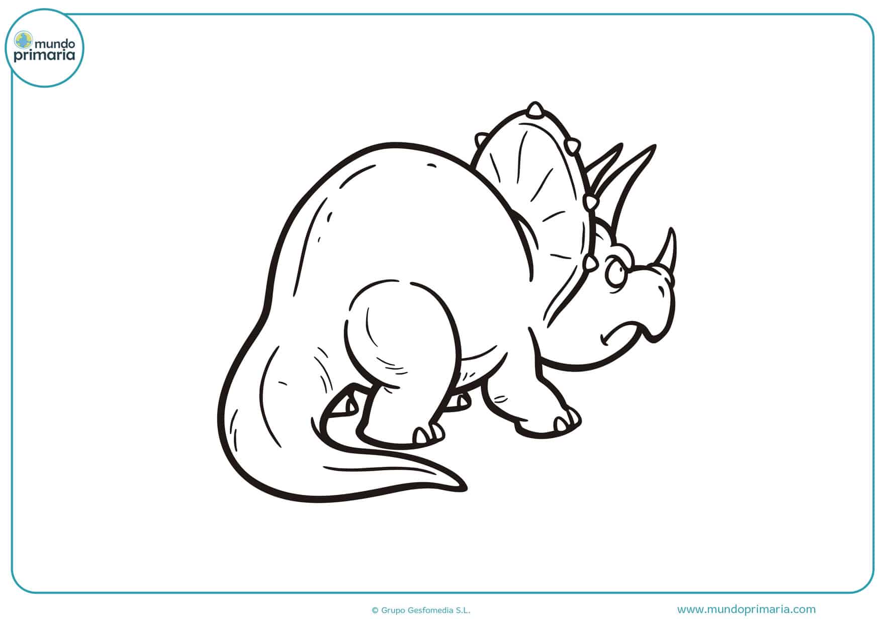 dibujos infantiles de dinosaurios para colorear