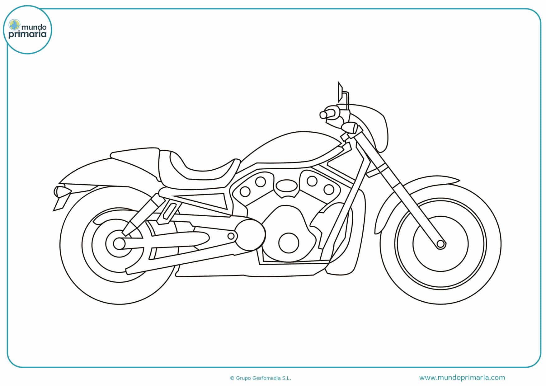 Dibujos De Motos Para Colorear Imprimir Y Pintar 