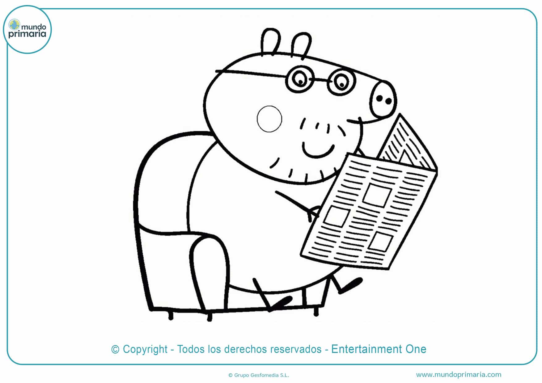 dibujos infantiles para colorear de peppa pig