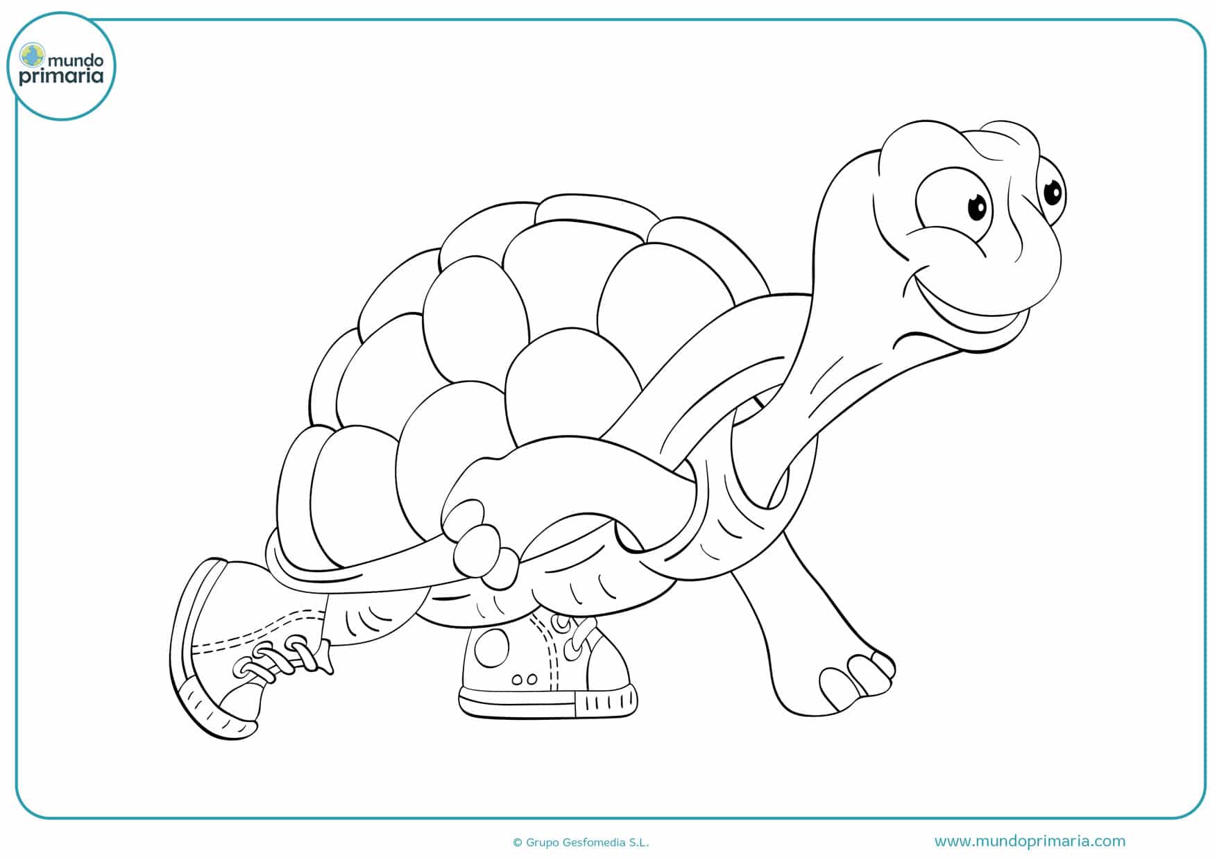 dibujos infantiles para colorear de tortugas