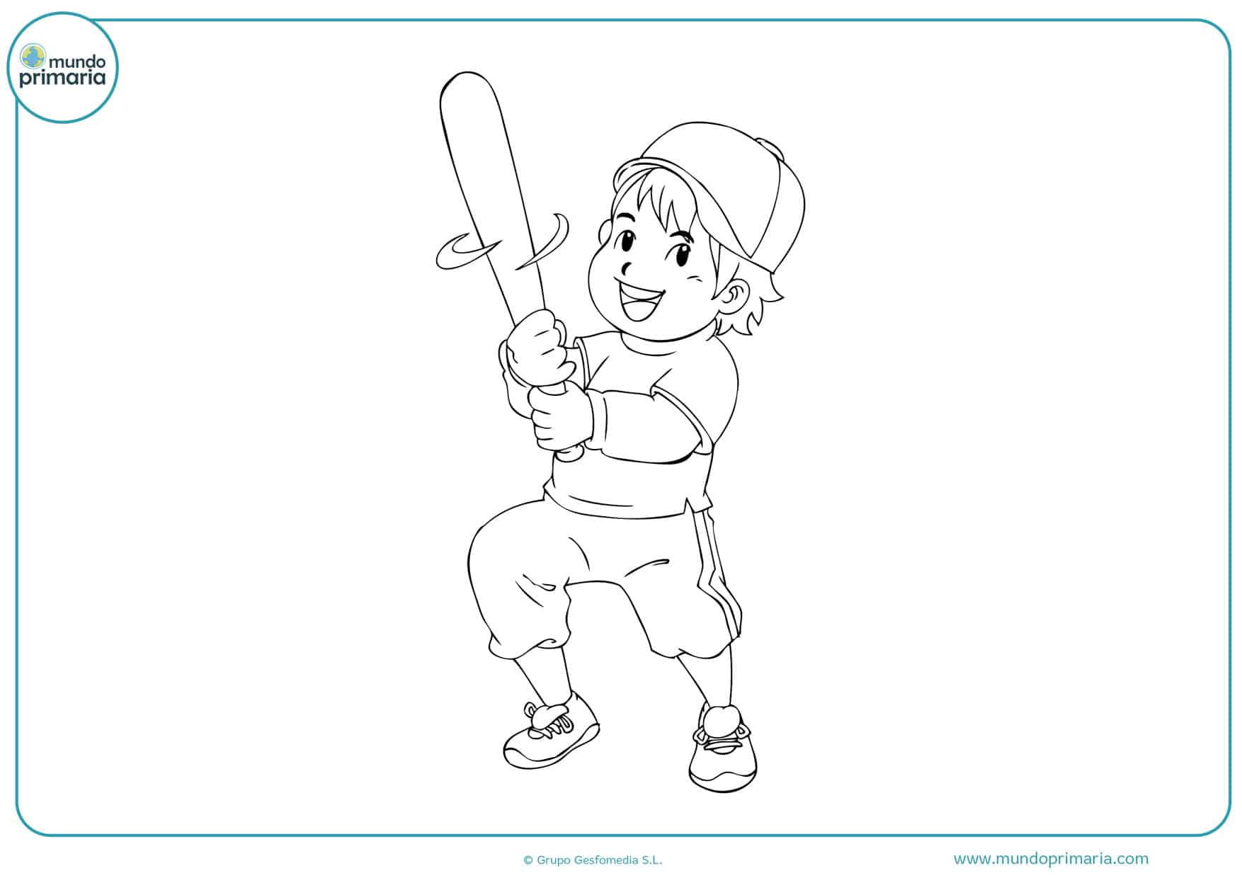 dibujos de jugadores de béisbol para colorear