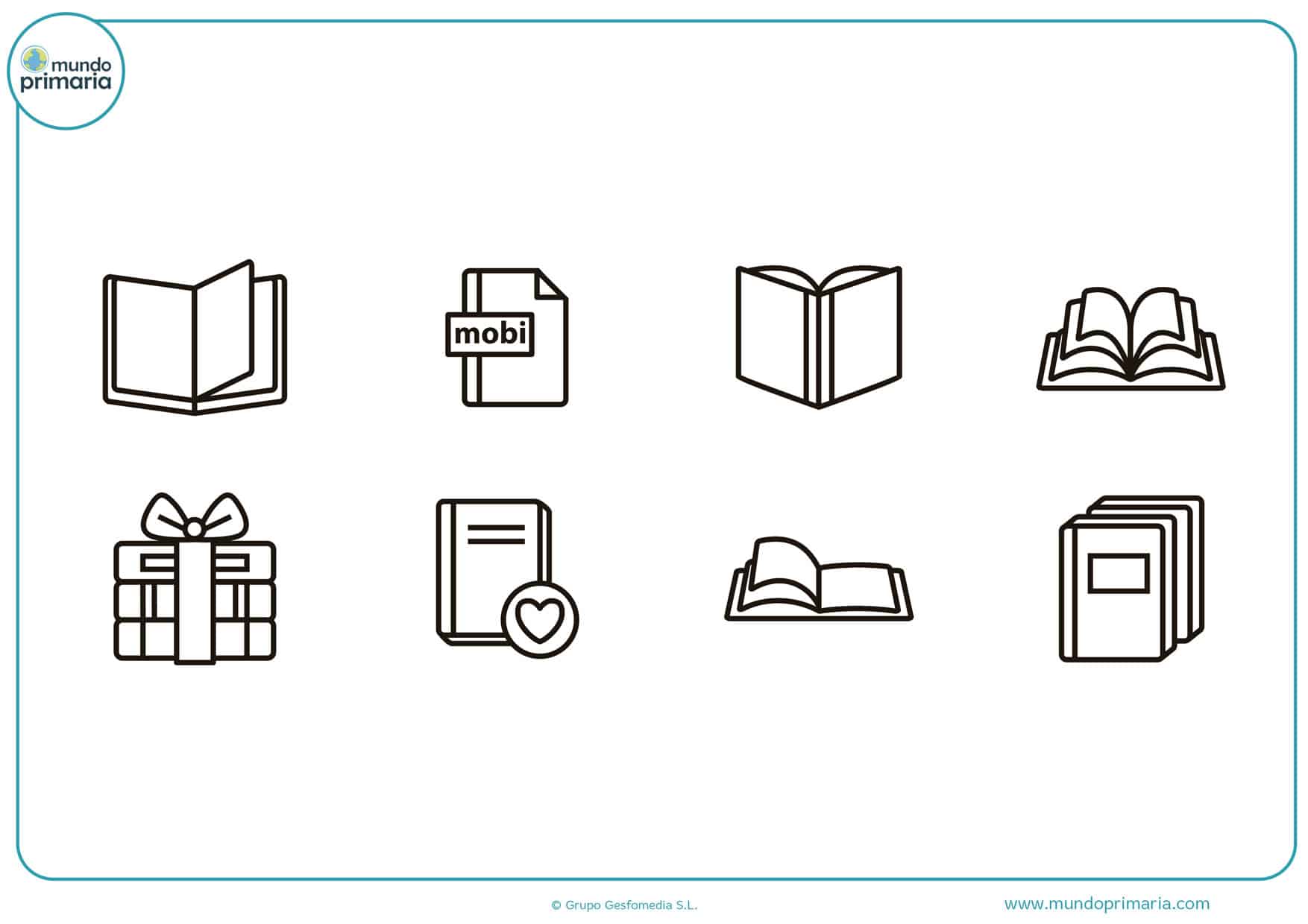 dibujos de libros de cuentos para colorear