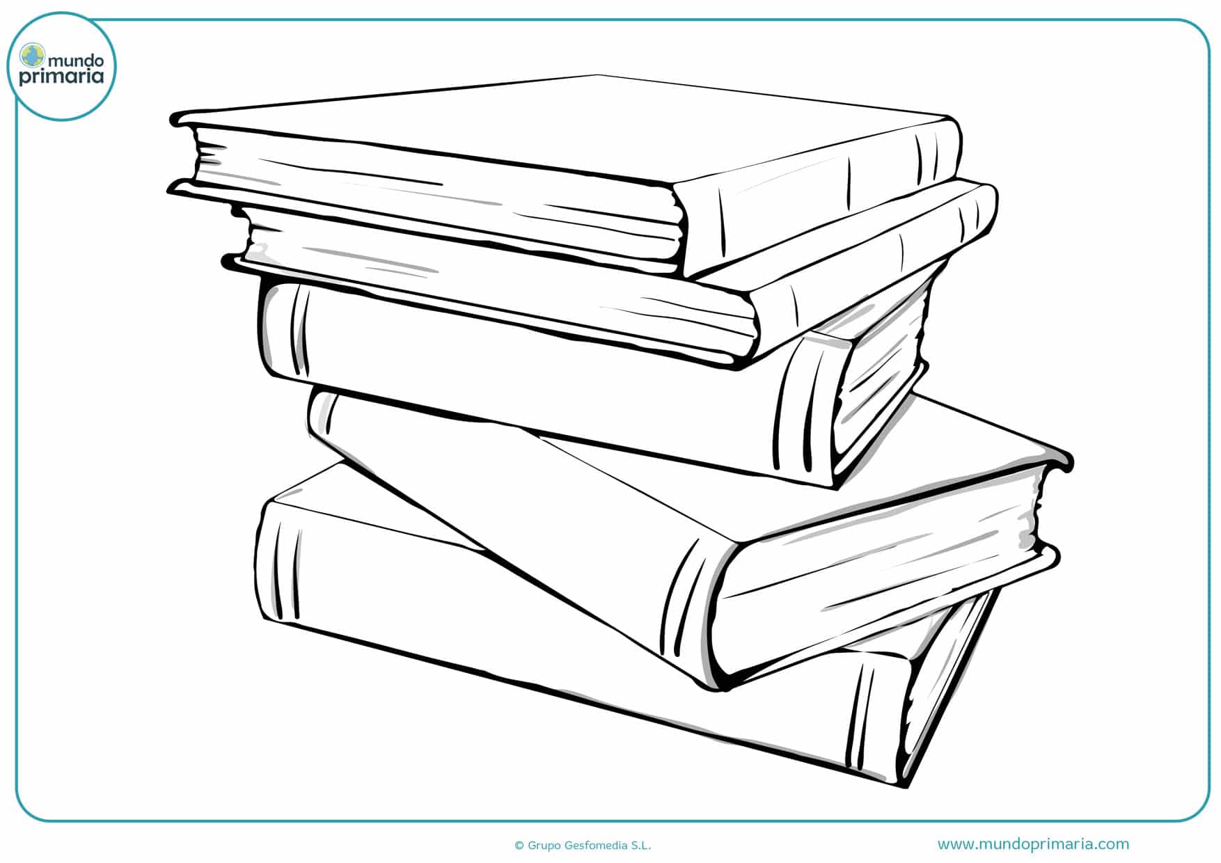 ▷ Dibujos de Libros para Colorear ¡Animados y Divertidos!
