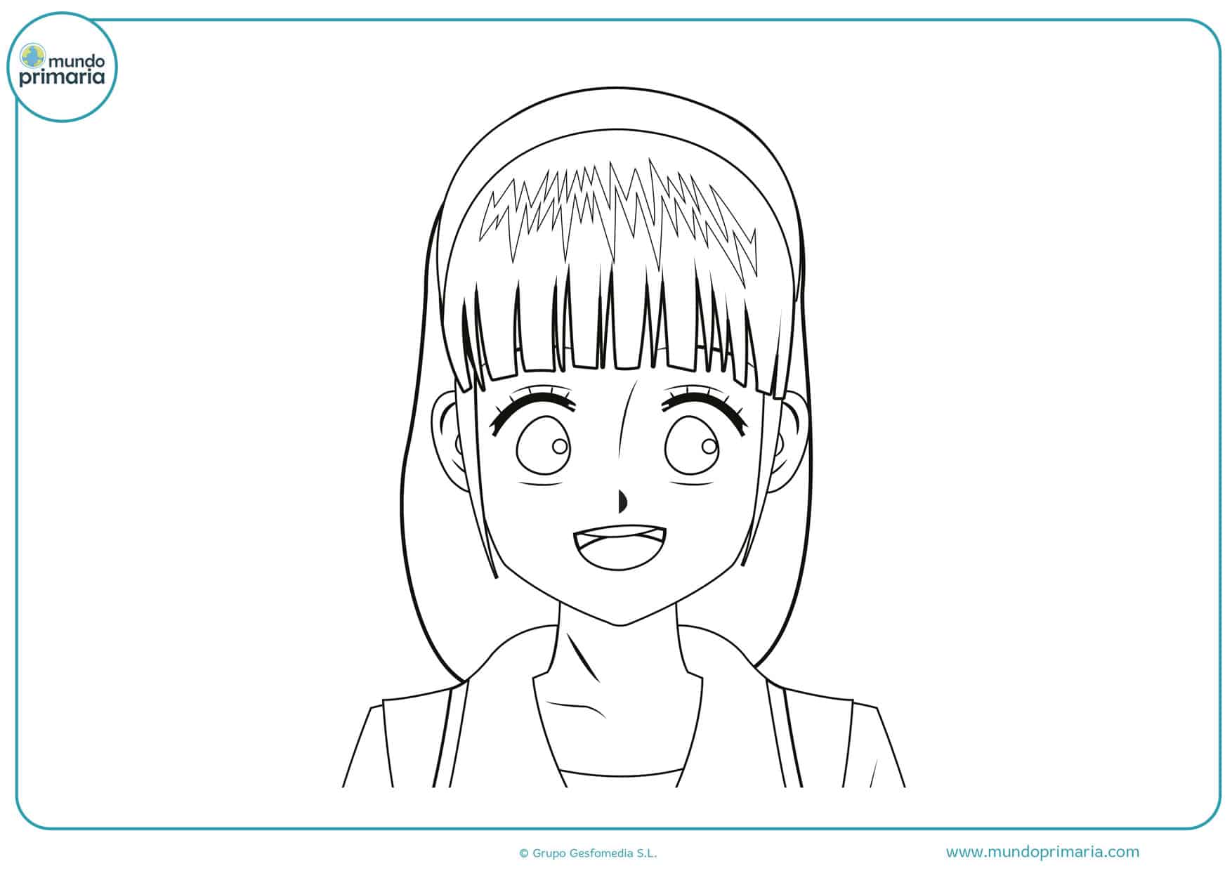 dibujos de manga familiar para pintar