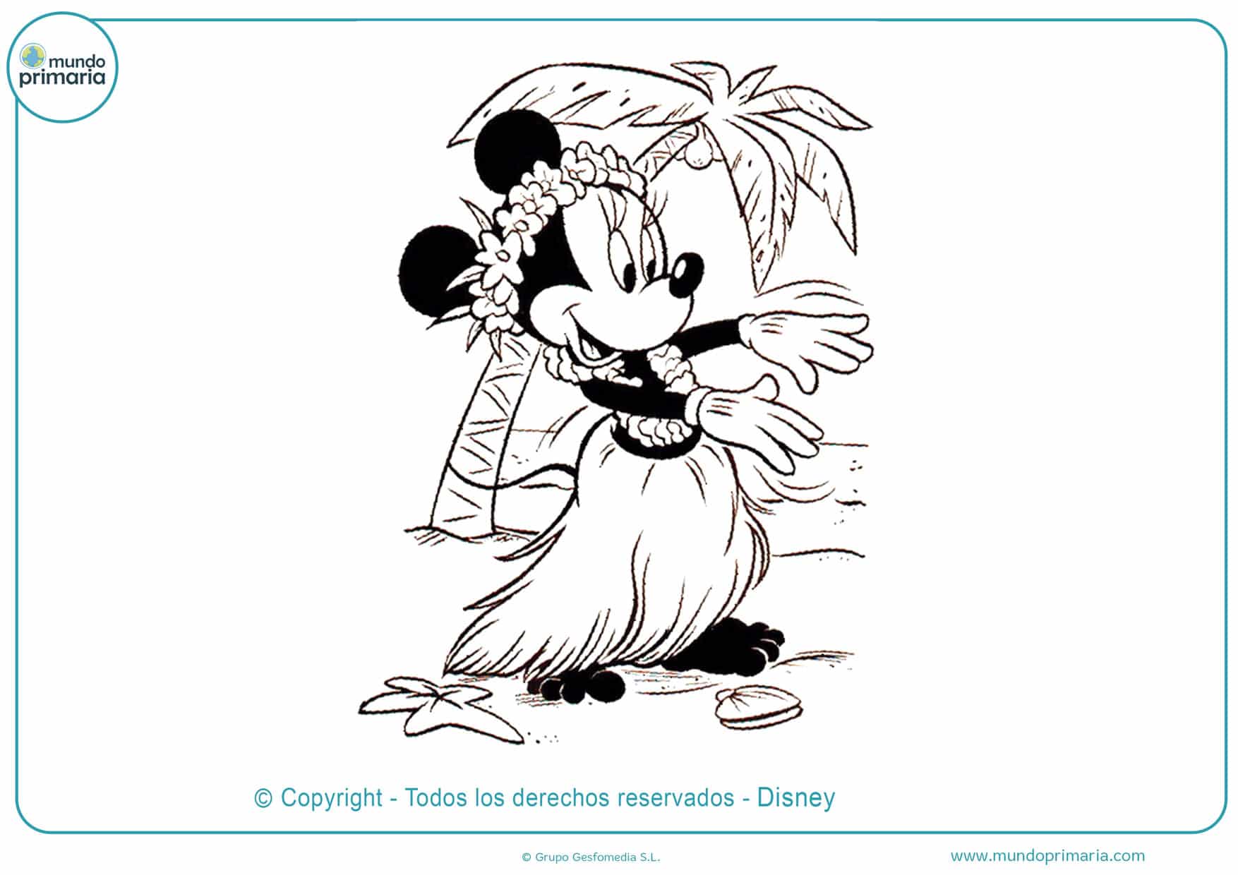 dibujos de minnie divertidos para colorear