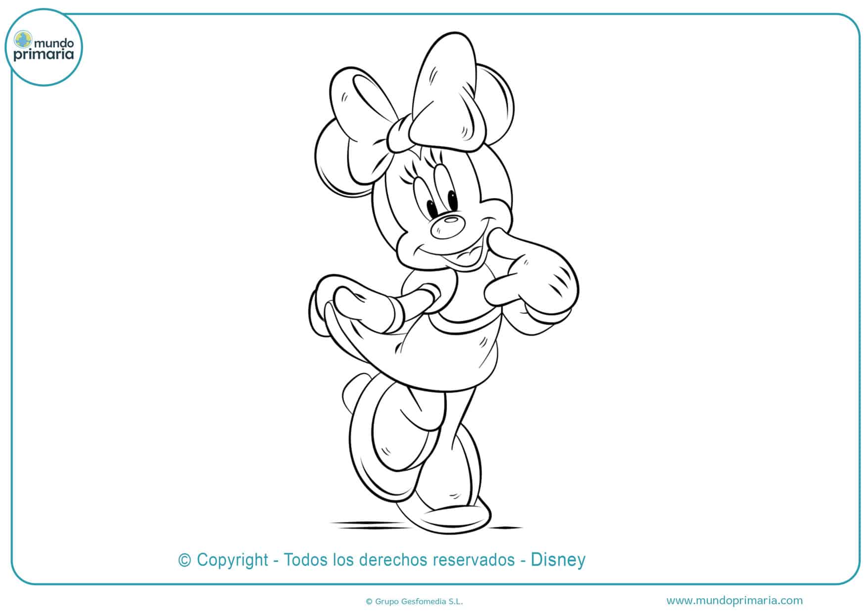 Dibujos De Minnie Mouse Para Colorear