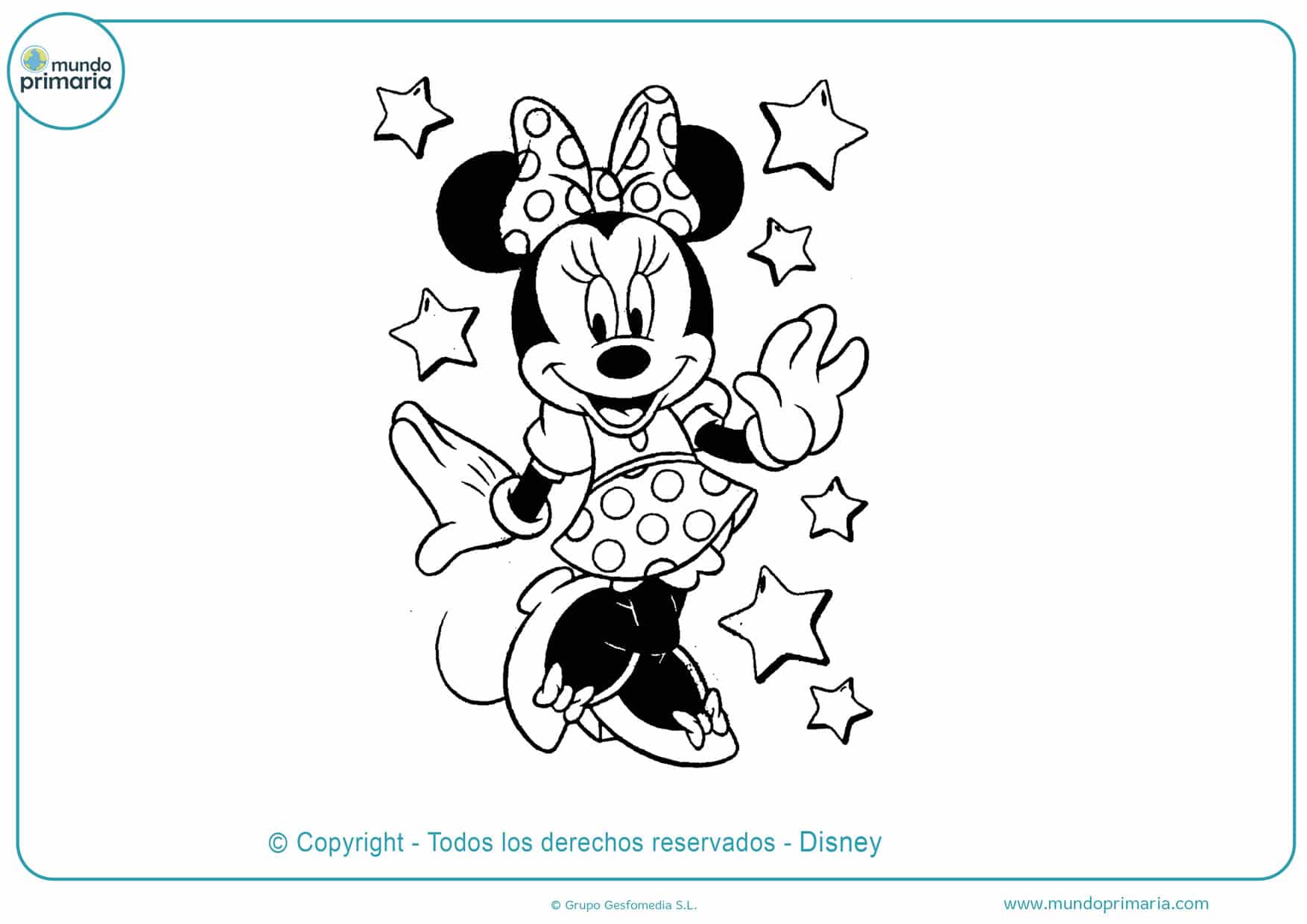 ▷ Dibujos de Minnie Mouse para Colorear ❤️