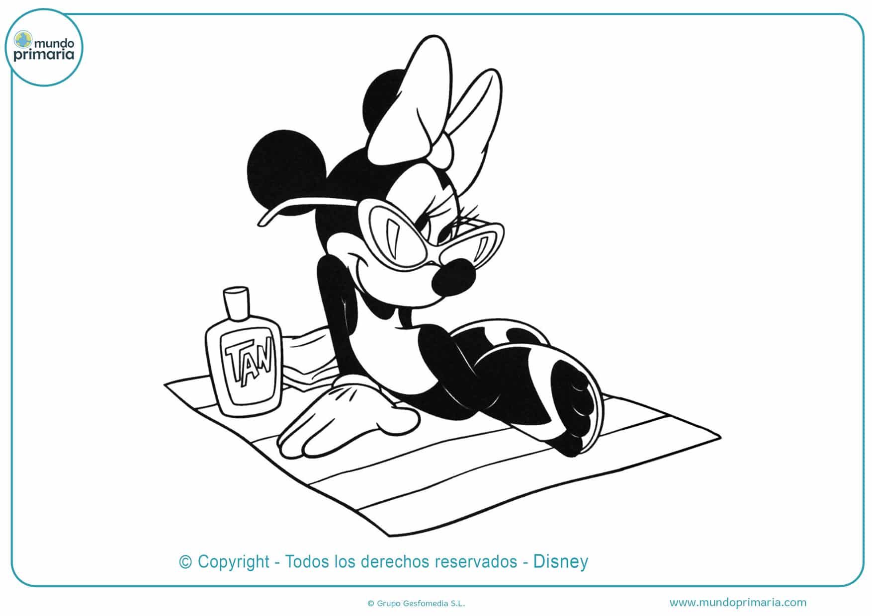 ▷ Dibujos de Minnie Mouse para Colorear ❤️