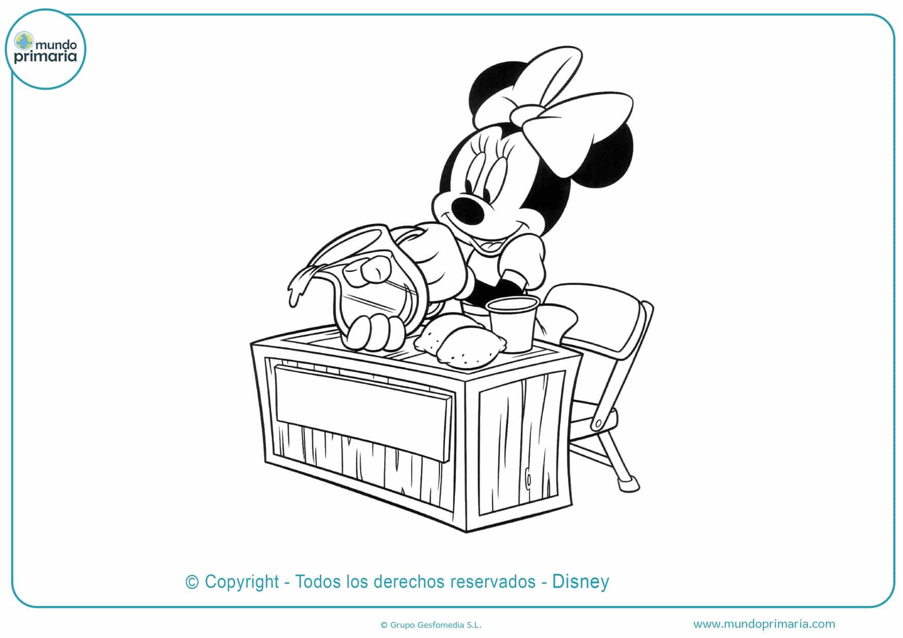 dibujos de la minnie para pintar e imprimir