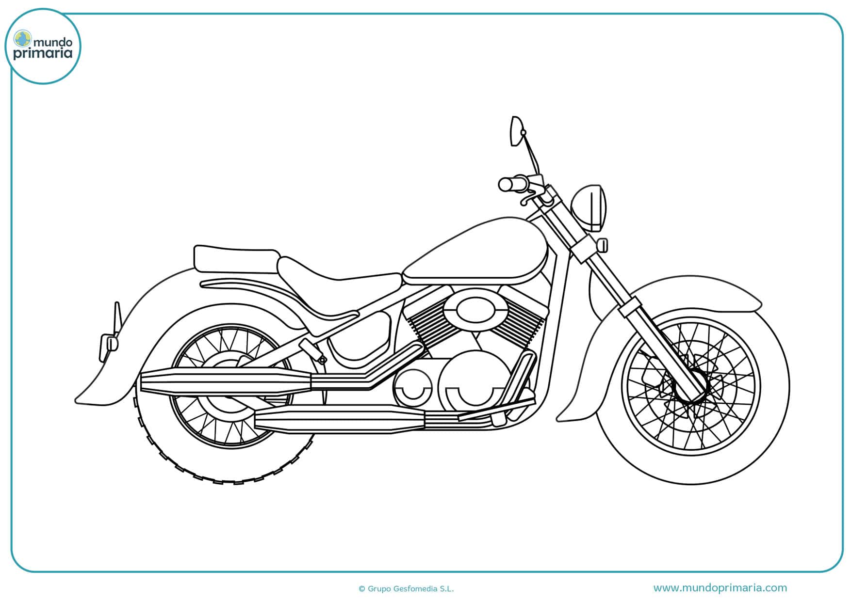 Dibujos De Motos Para Colorear Imprimir Y Pintar 