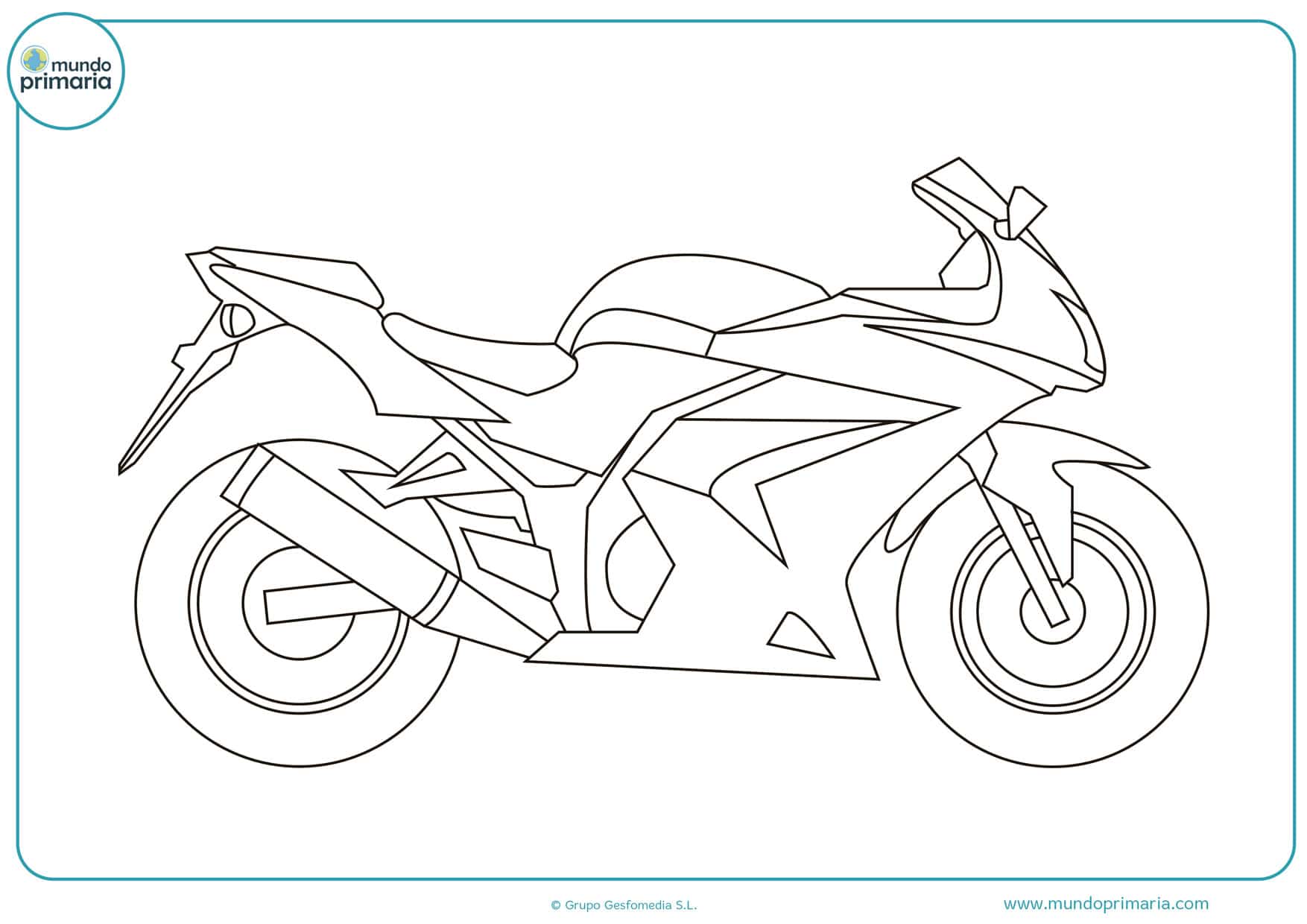 ▷ Dibujos de Motos para Colorear 【Imprimir y Pintar】