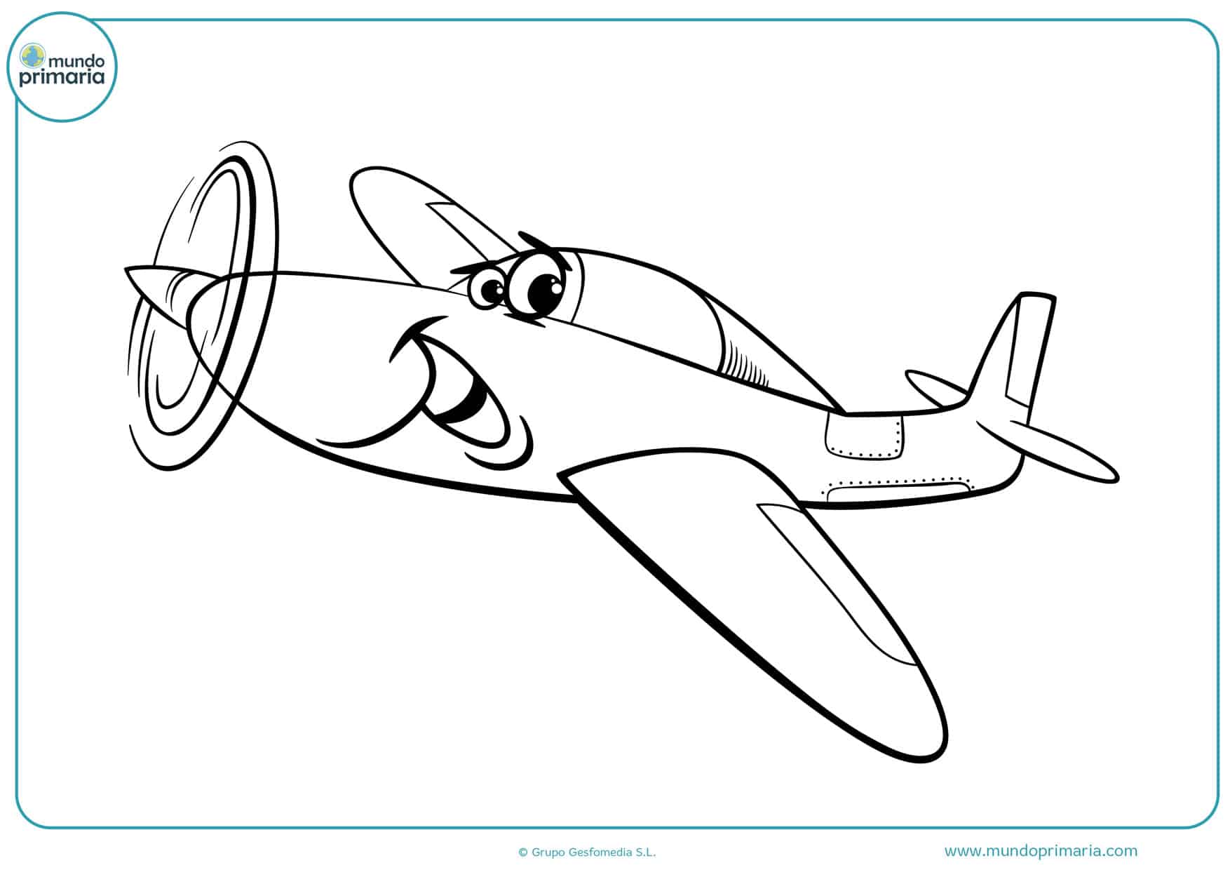 dibujos para colorear de aviones de guerra