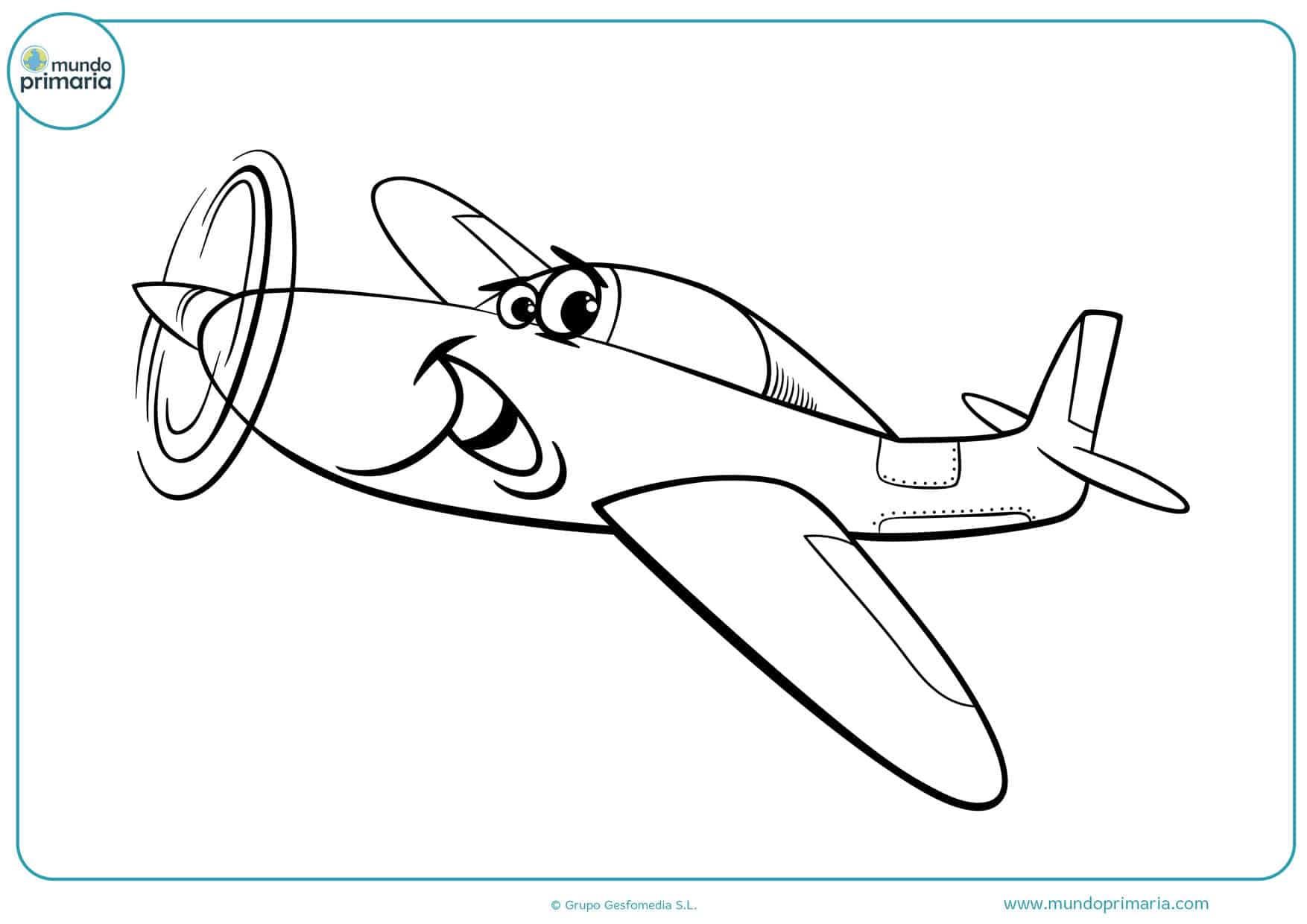 Imagenes De Aviones Para Colorear Faciles - páginas para colorear