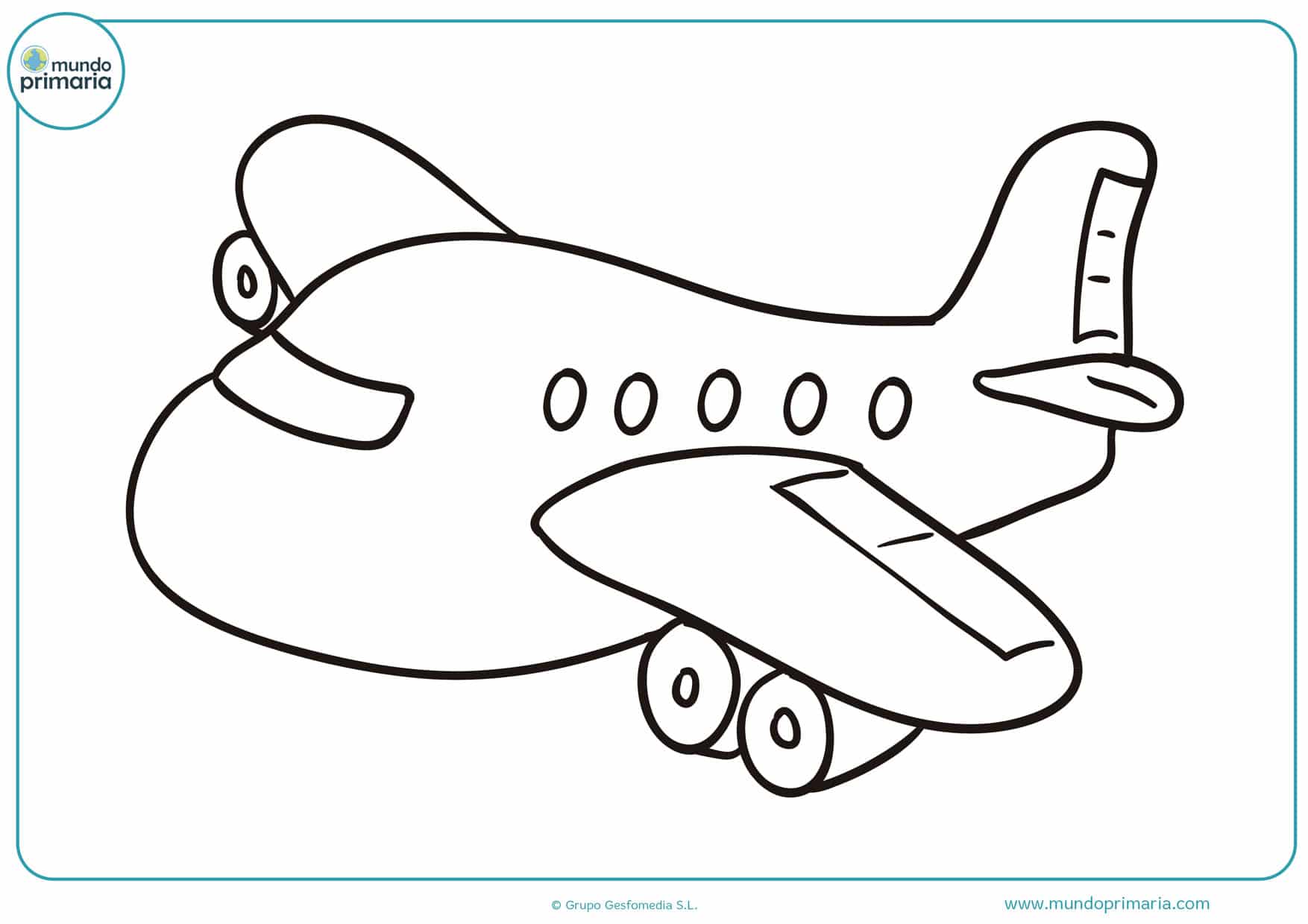 ▷ Dibujos de Aviones y Avionetas para Colorear ✈