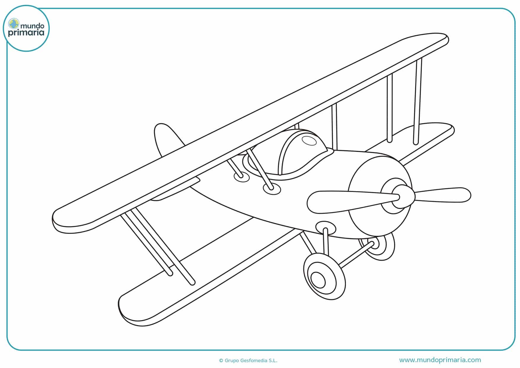 ▷ Dibujos de Aviones y Avionetas para Colorear ✈