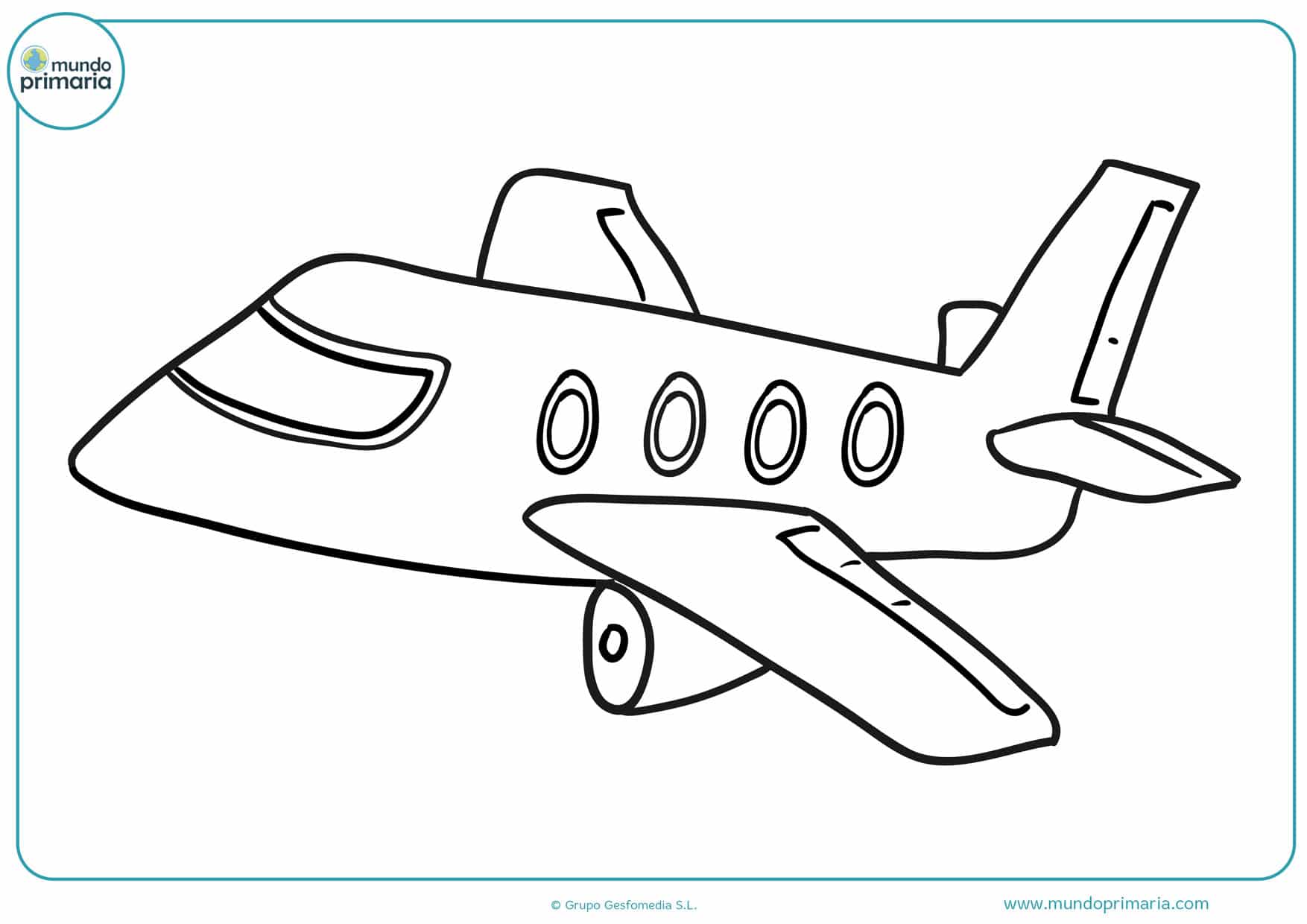 dibujos para colorear de aviones