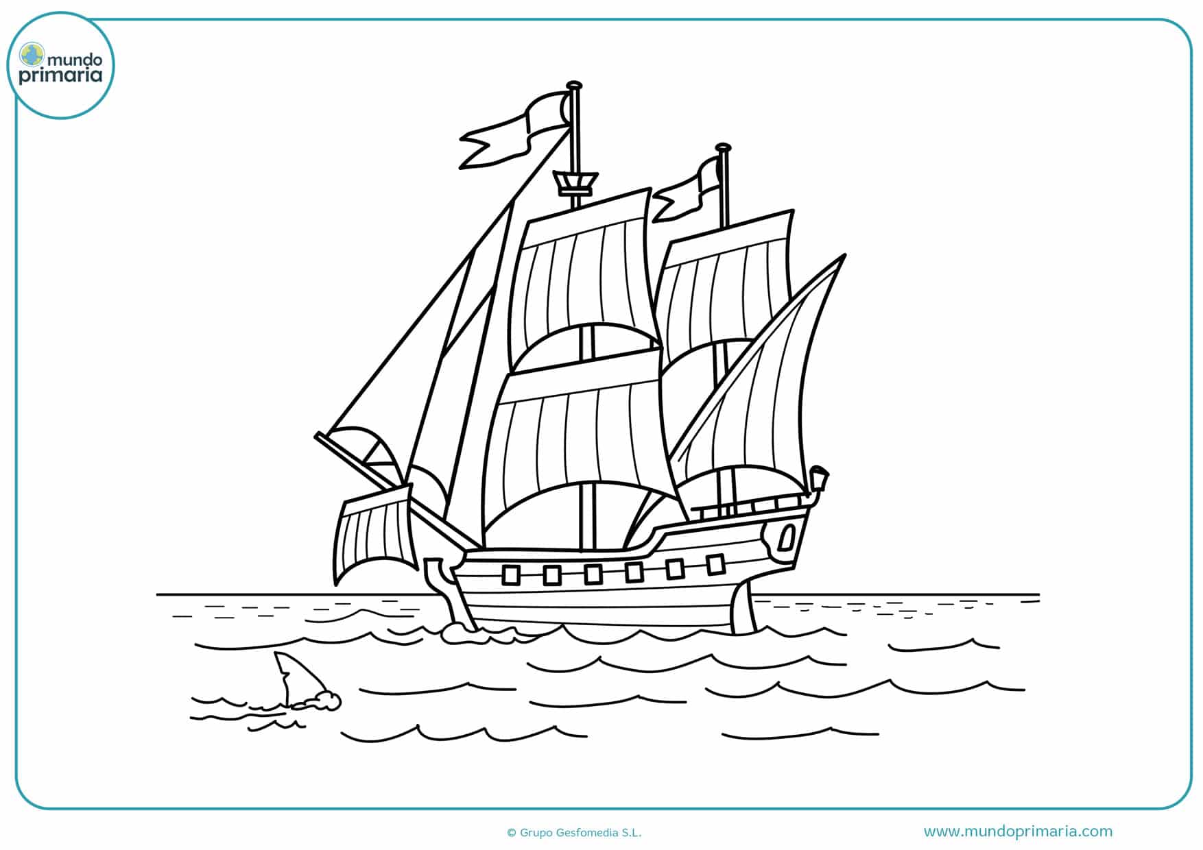 dibujos para colorear de barcos difíciles