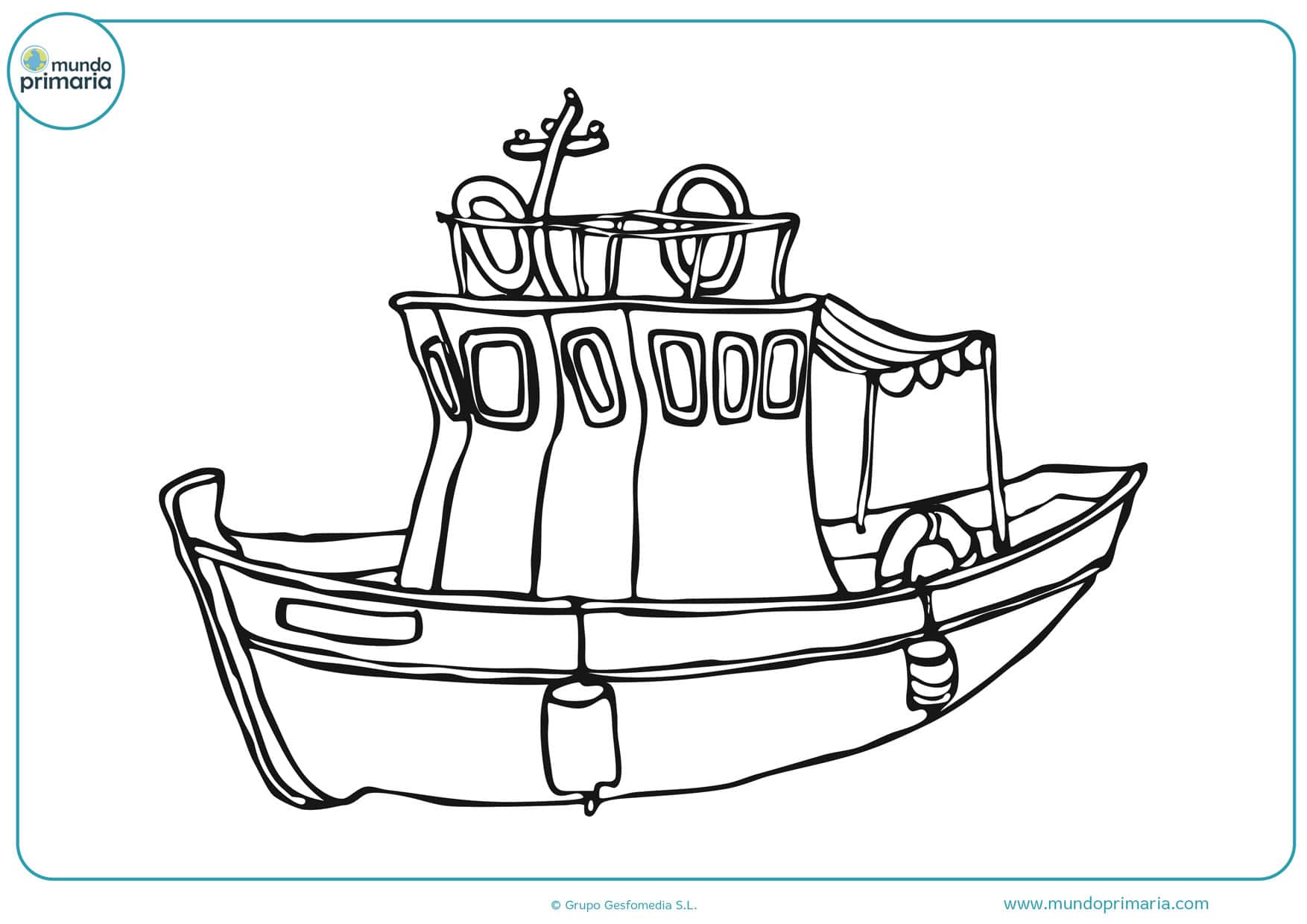 dibujos para colorear de barcos piratas
