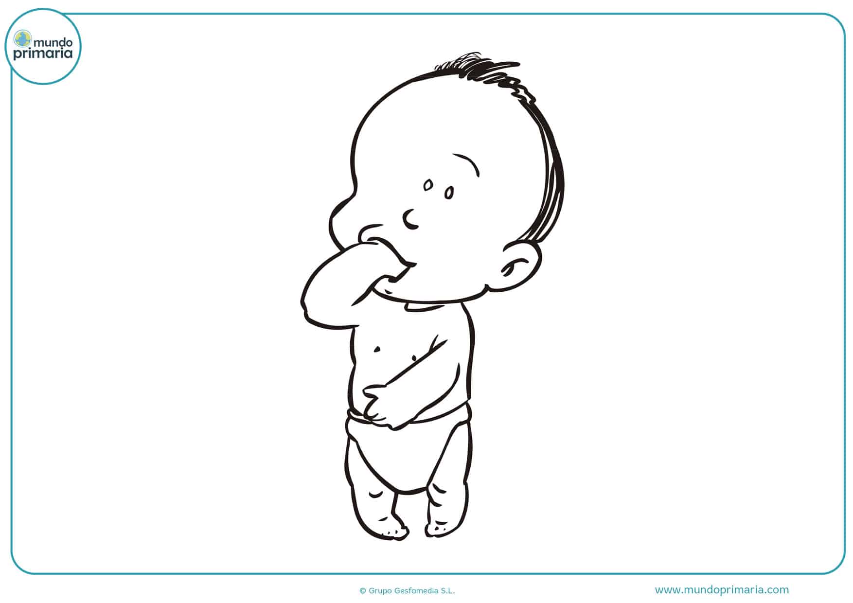 dibujos para colorear de bebes gratis